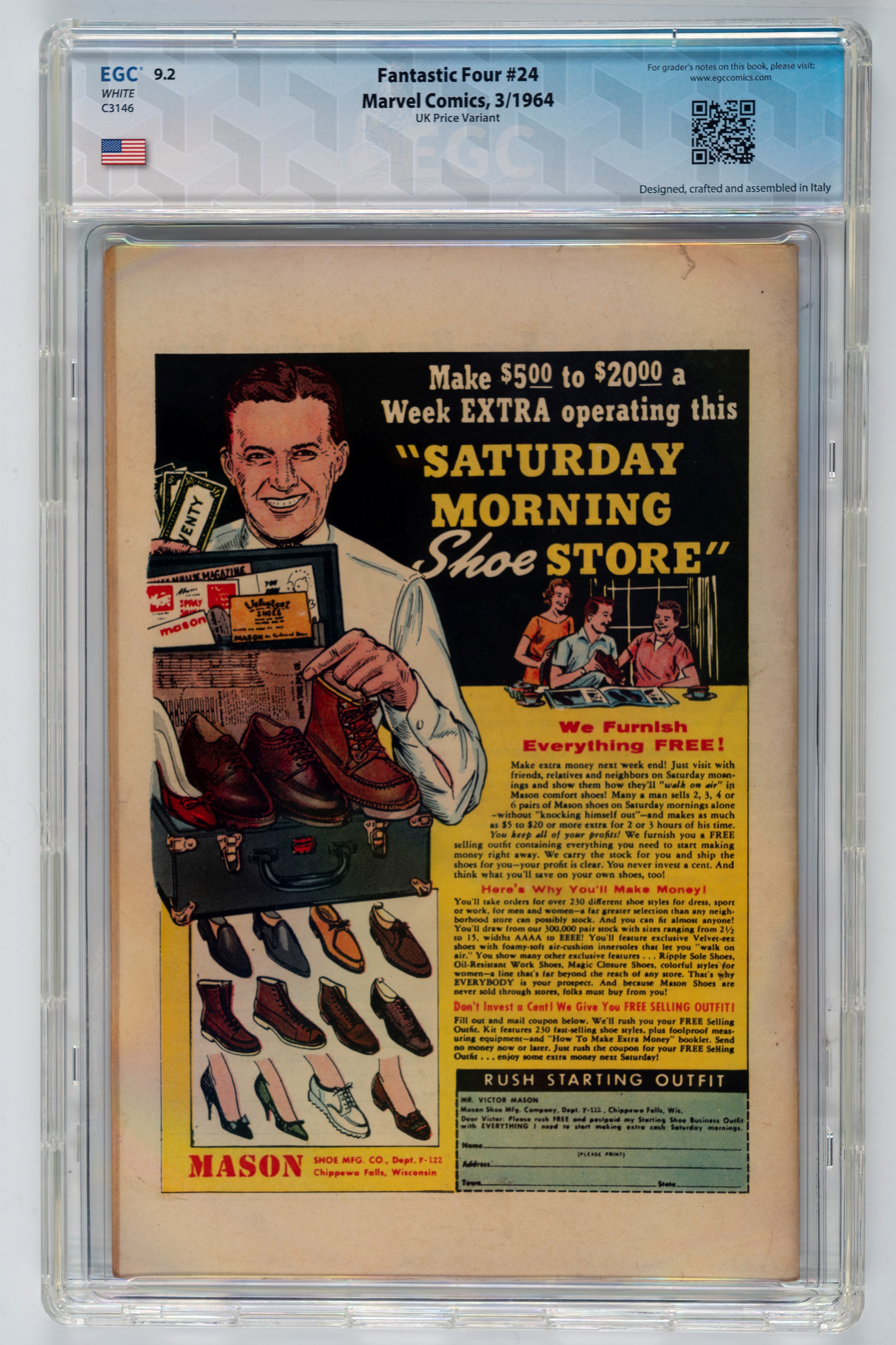 Fantastic Four #24 (UK Price Variant) - 9.2 EGC