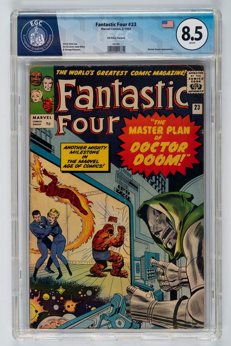 Fantastic Four #23 (UK Price Variant) - 8.5 EGC