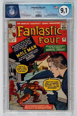Fantastic Four #22 (UK Price Variant) - 9.1  EGC