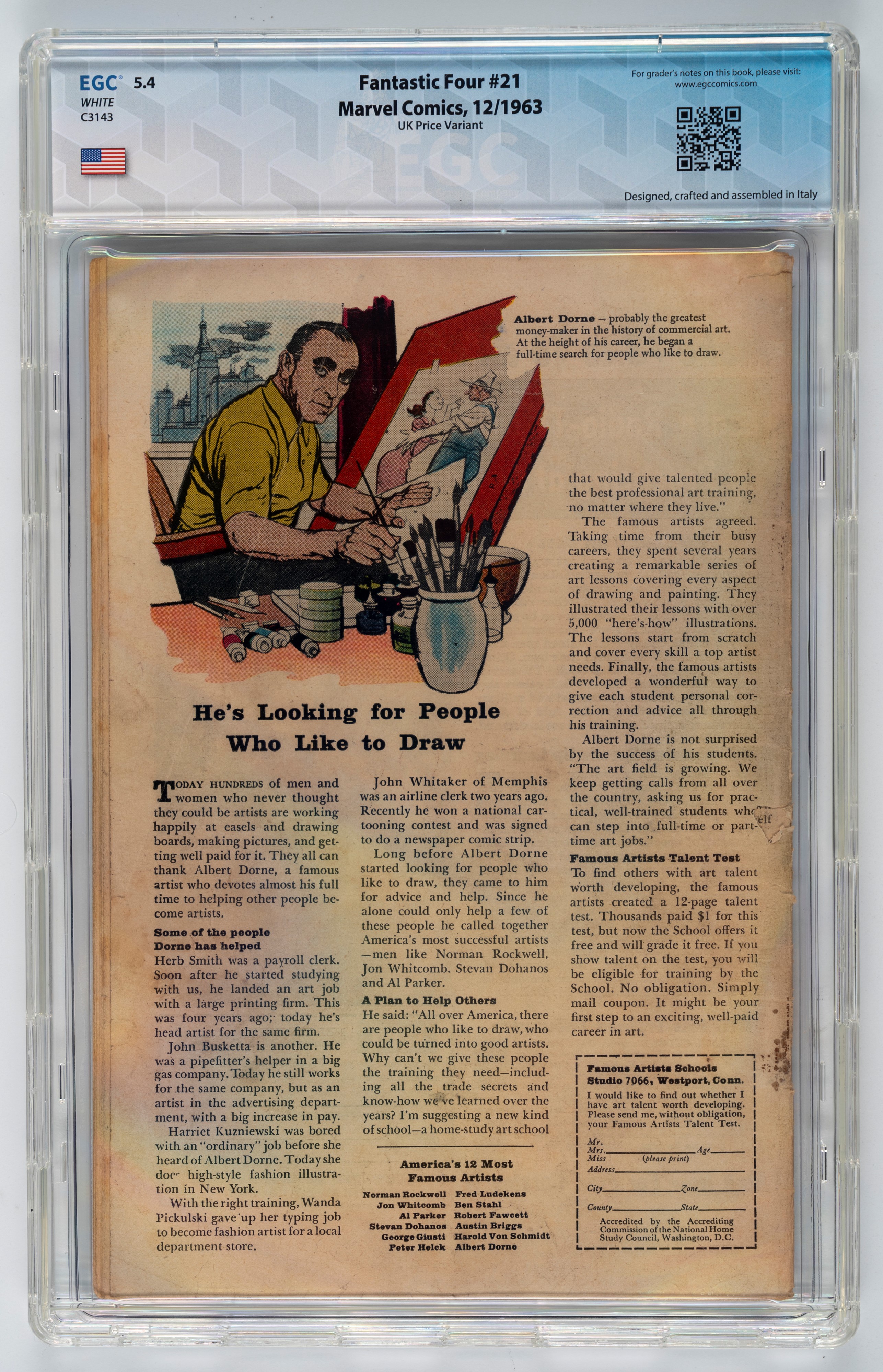 Fantastic Four #21 (UK Price Variant) - 5.4 EGC