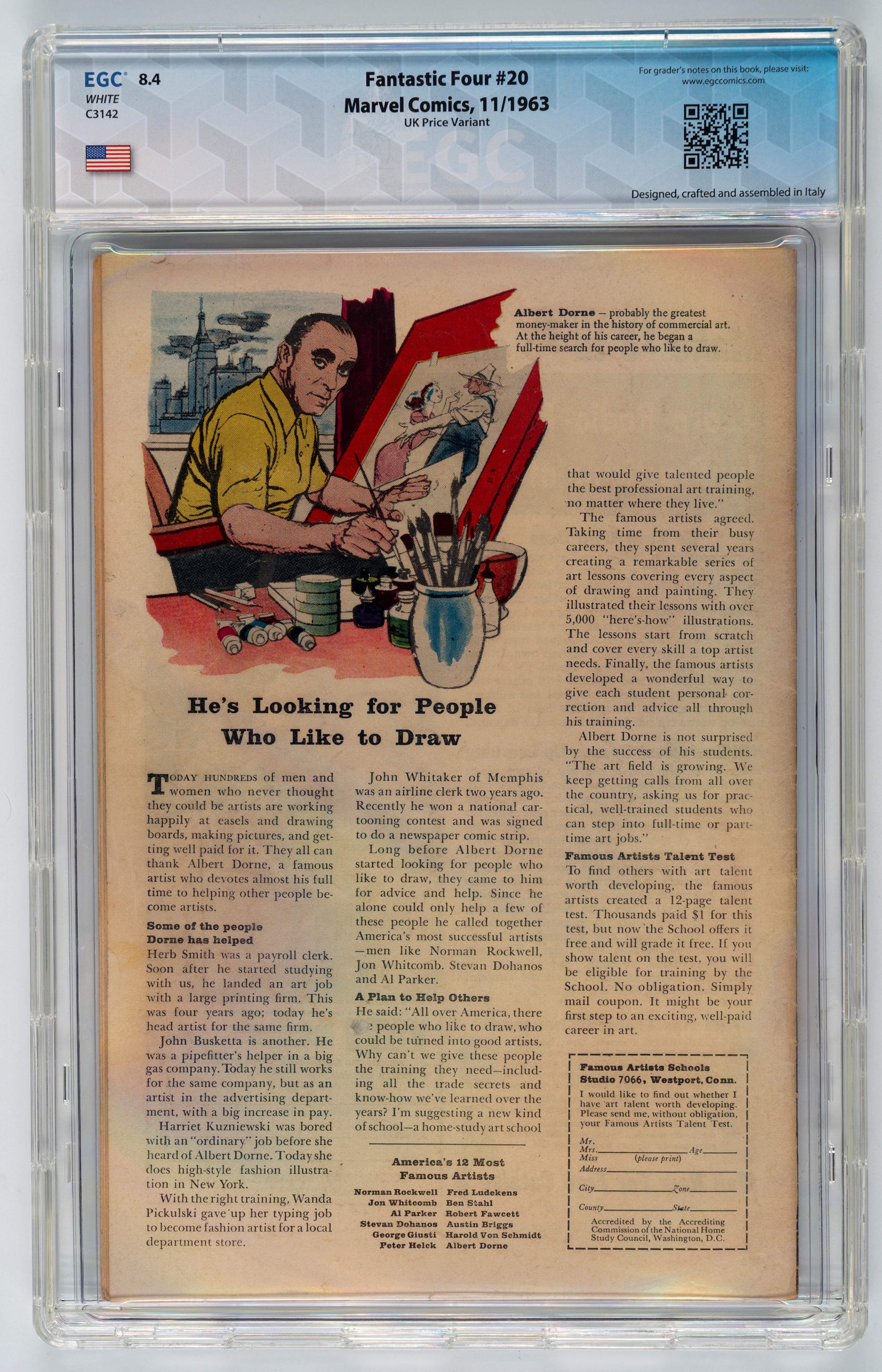 Fantastic Four #20 (UK Price Variant) - 8.4 EGC