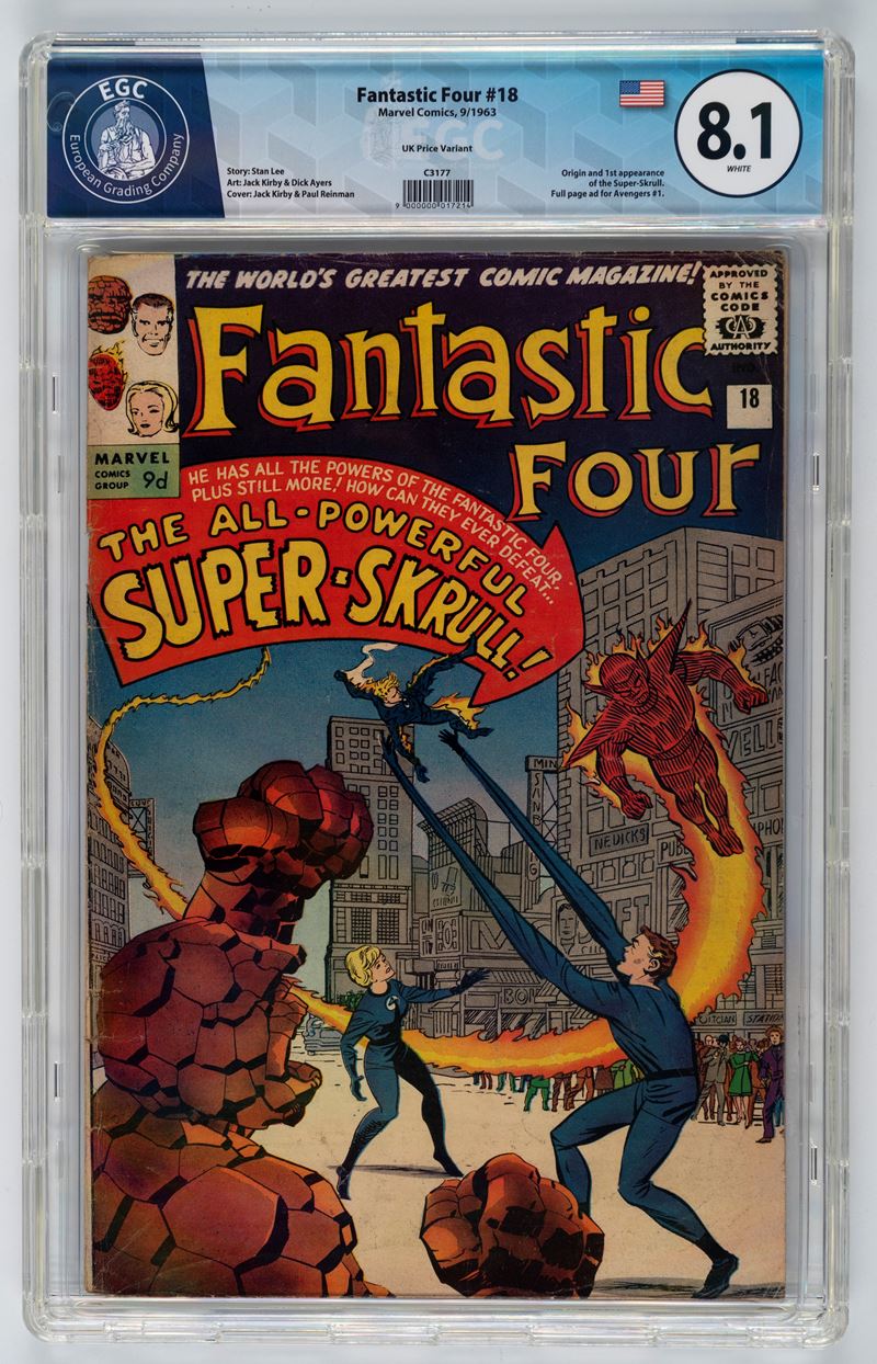 Fantastic Four #18 (UK Price Variant) - 8.1 EGC