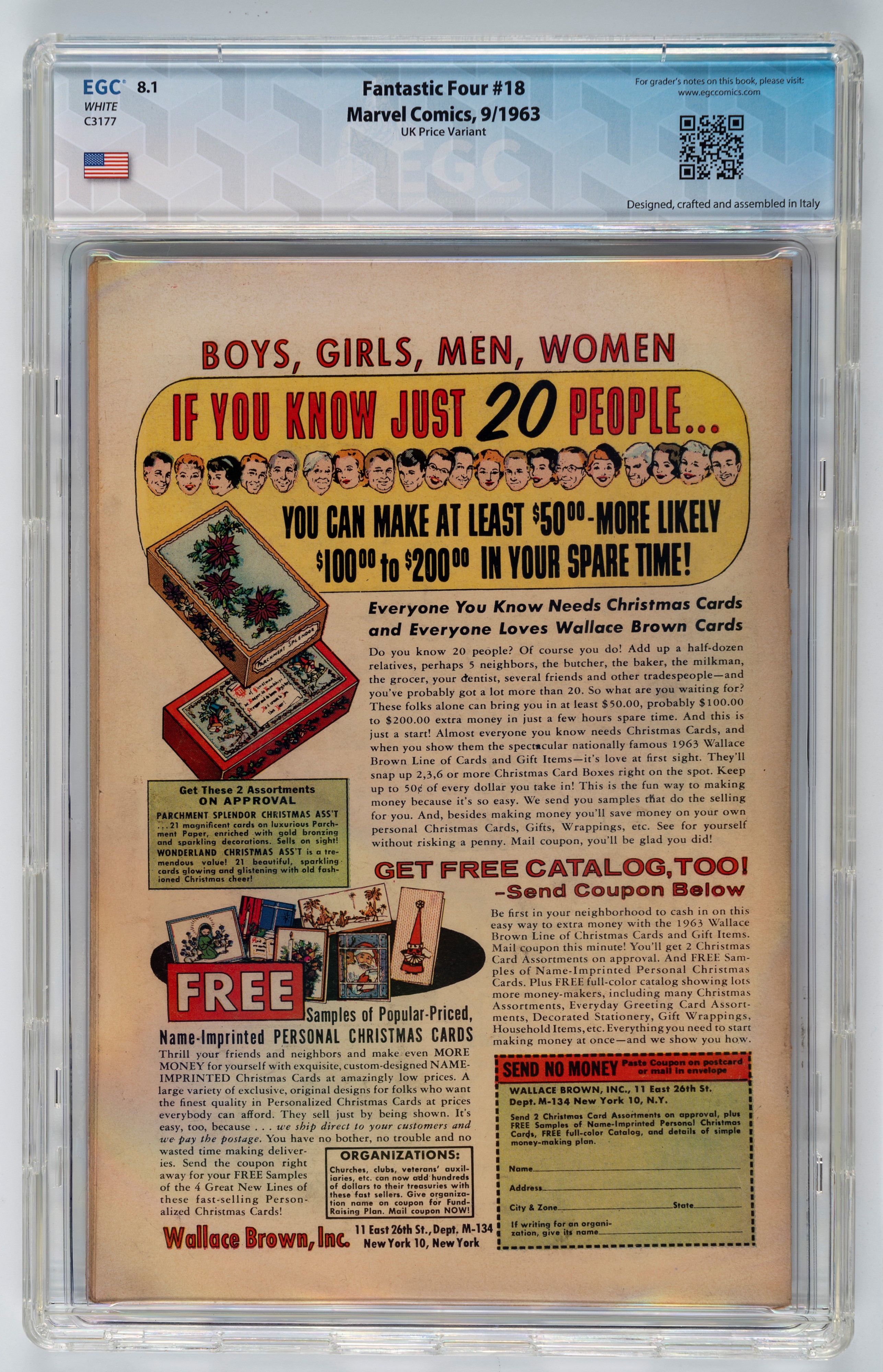 Fantastic Four #18 (UK Price Variant) - 8.1 EGC