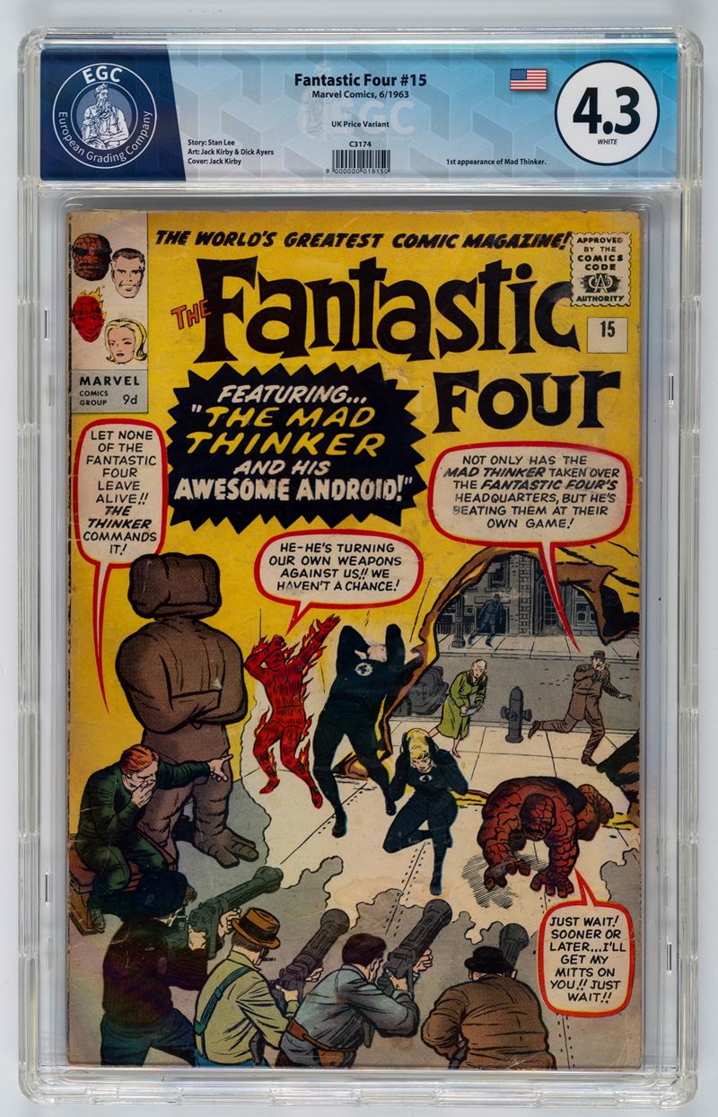 Fantastic Four #15 (UK Price Variant) - 4.3 EGC