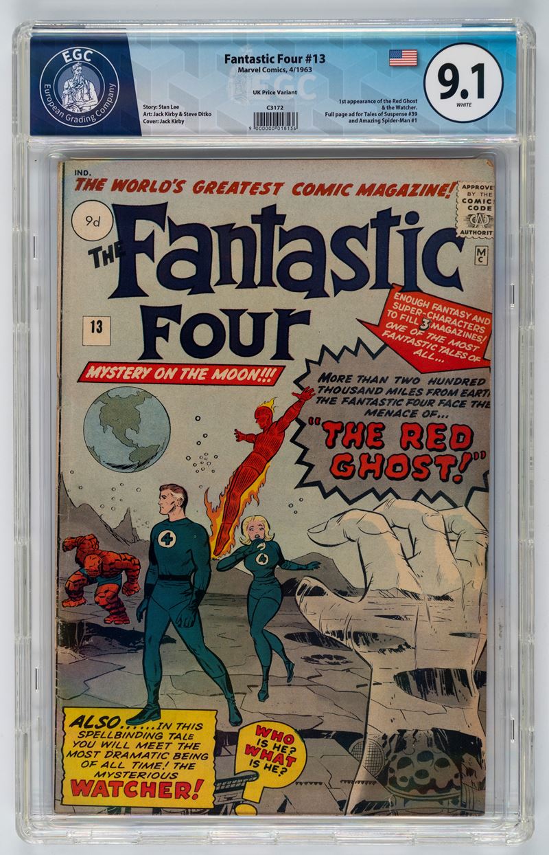 Fantastic Four #13 (UK Price Variant) - 9.1 EGC