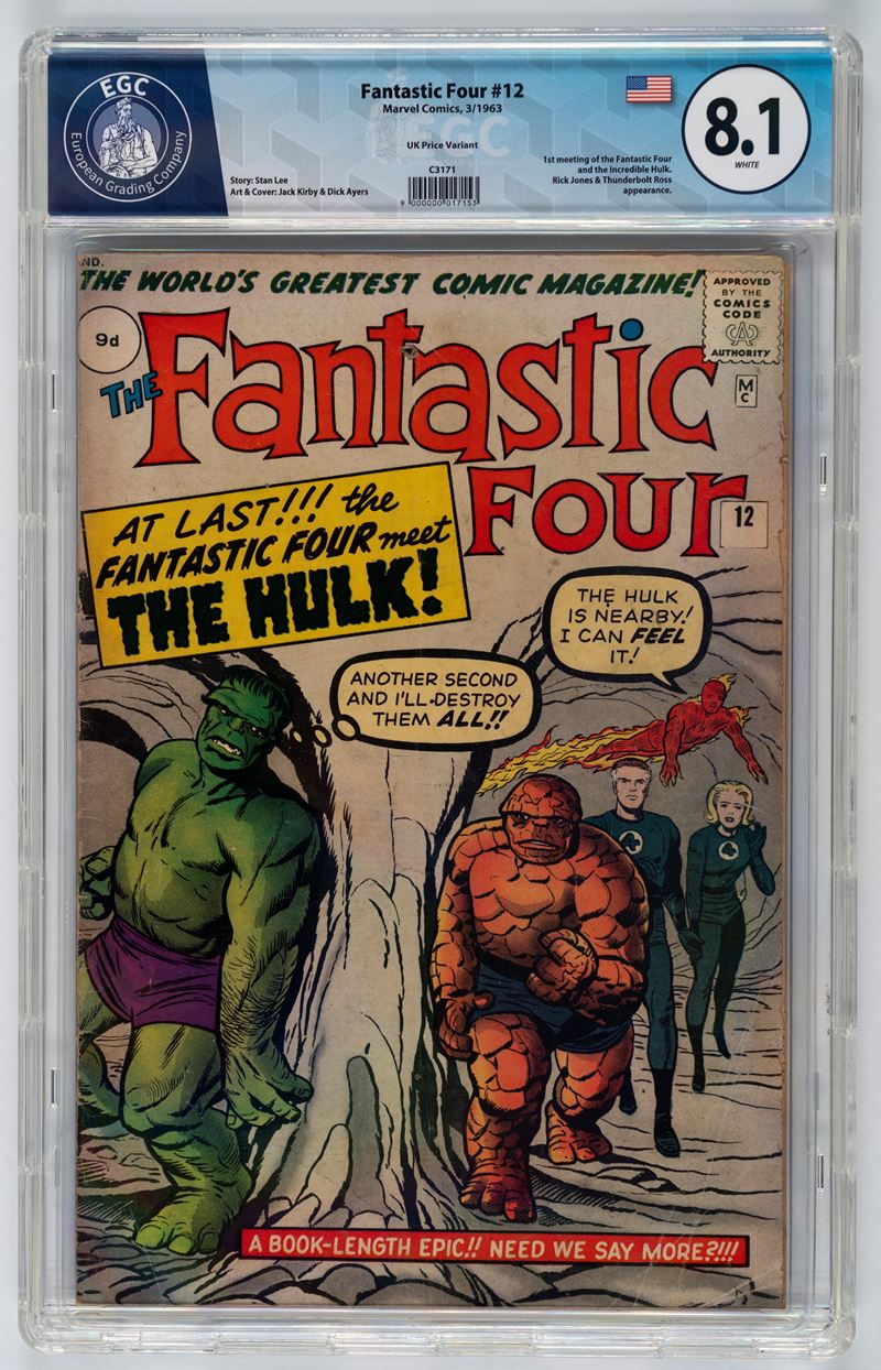 Fantastic Four #12 (UK Price Variant) - 8.1 EGC
