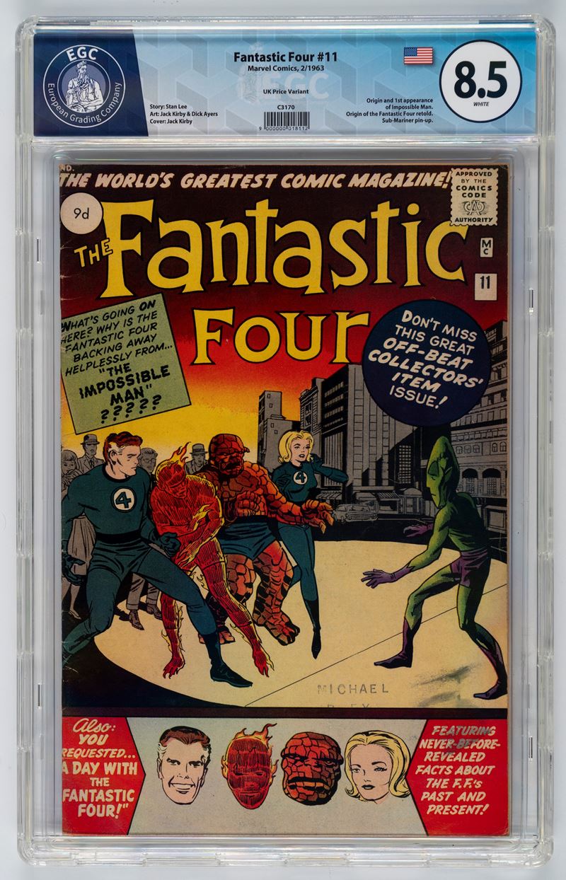 Fantastic Four #11 (UK Price Variant) - 8.5 EGC