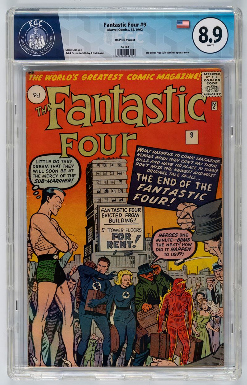 Fantastic Four #9 (UK Price Variant) - 8.9 EGC