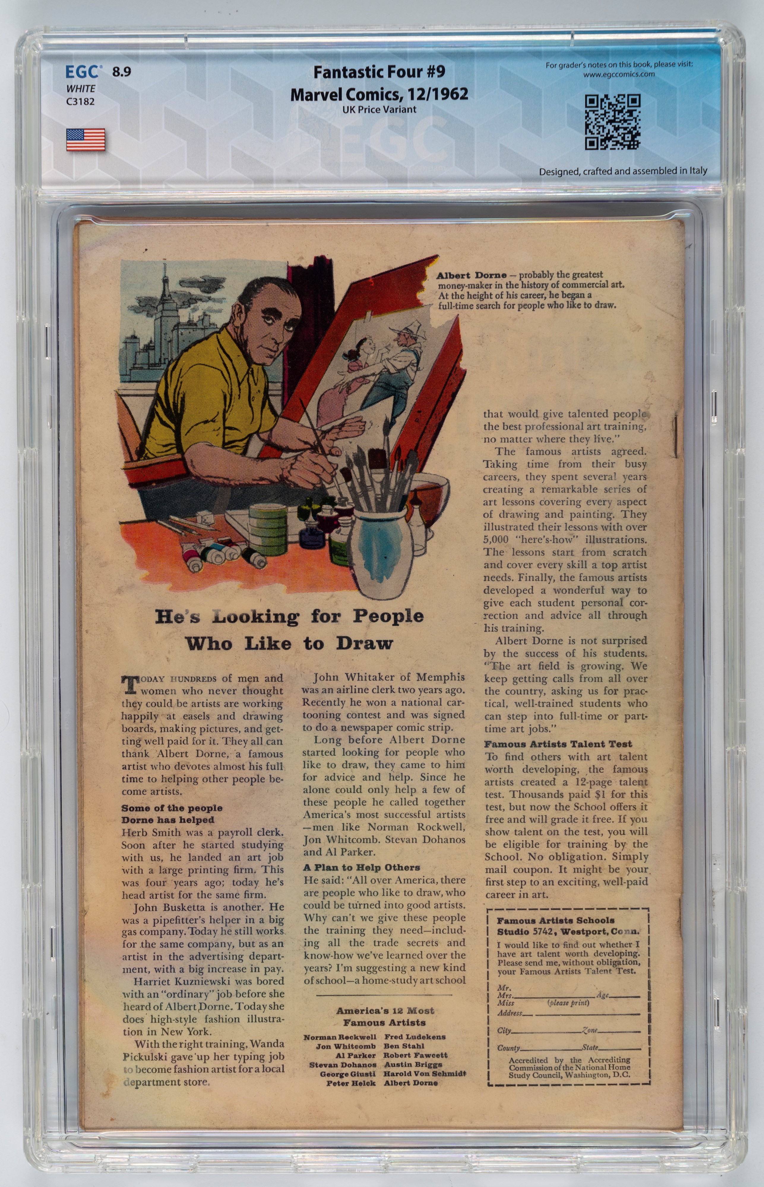 Fantastic Four #9 (UK Price Variant) - 8.9 EGC