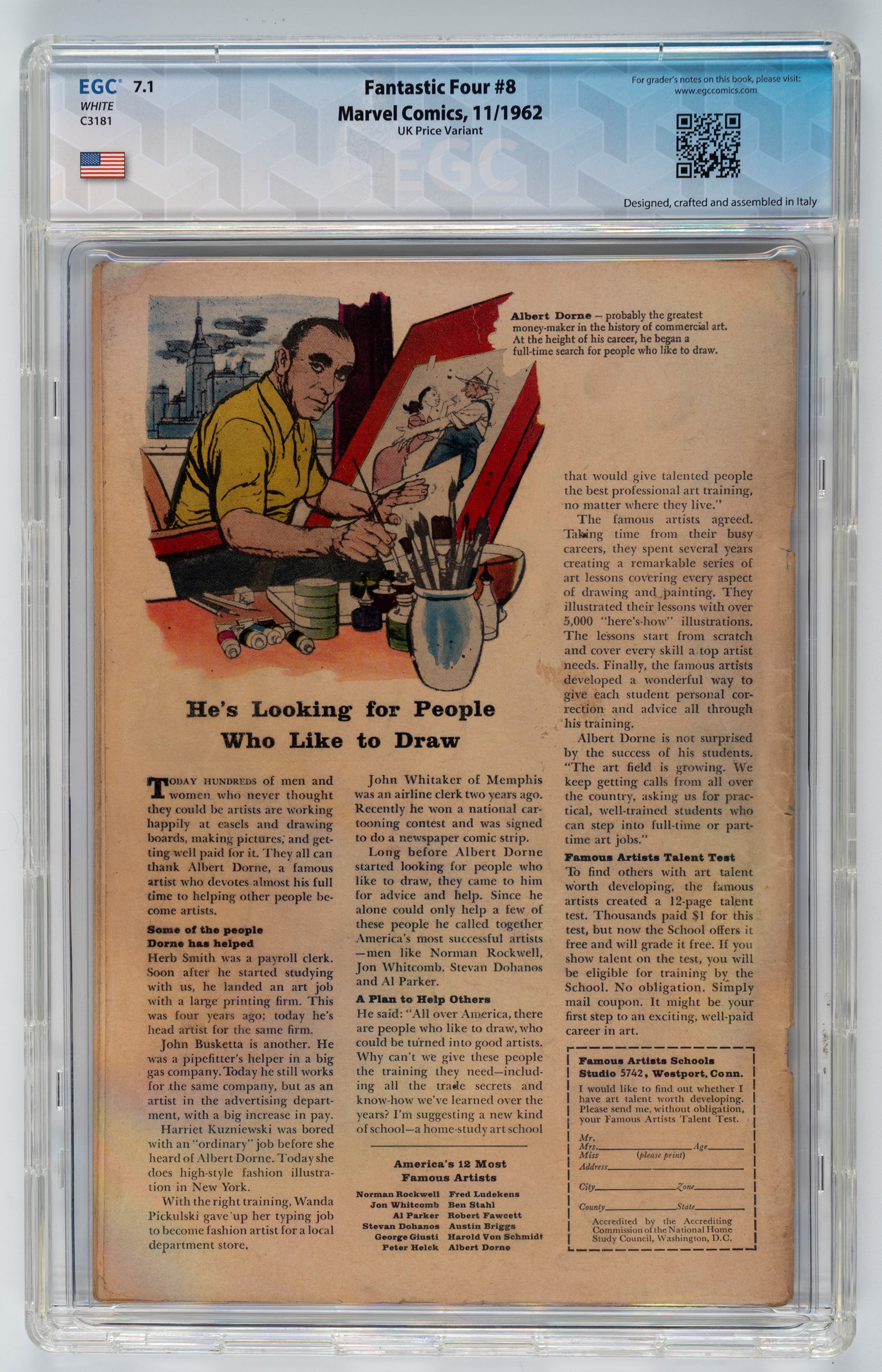 Fantastic Four #8 (UK Price Variant) - 7.1 EGC