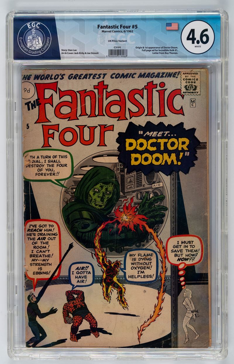 Fantastic Four #5 (UK Price Variant) - 4.6 EGC