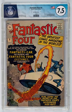 Fantastic Four #3 (UK Price Variant) - 7.5  EGC