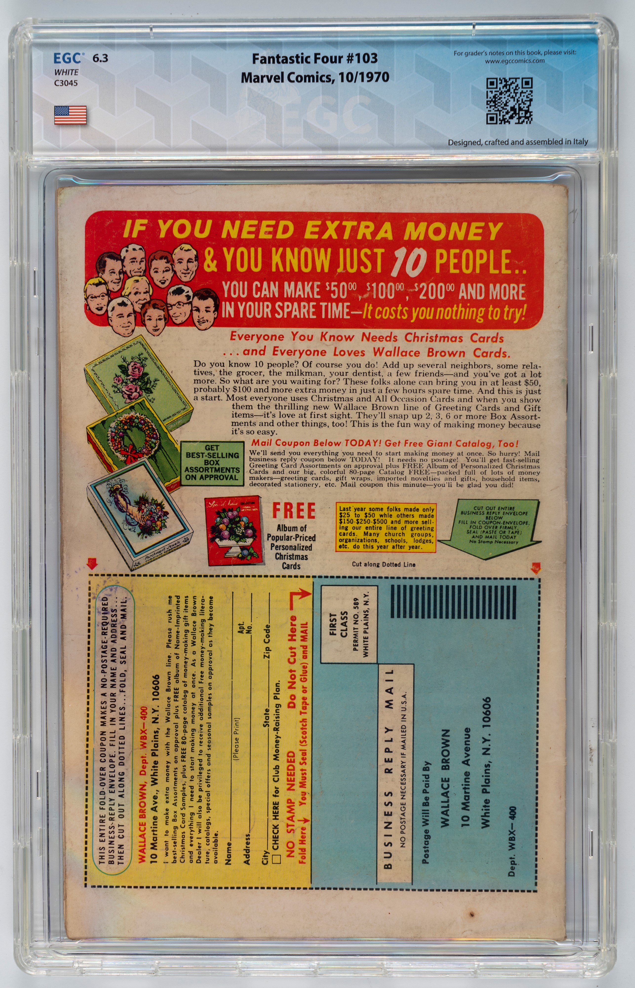 Fantastic Four #101 - 7.3 EGC / #102 - 8.7 EGC / #103 - 6.3 EGC / #104 - 9.0 EGC