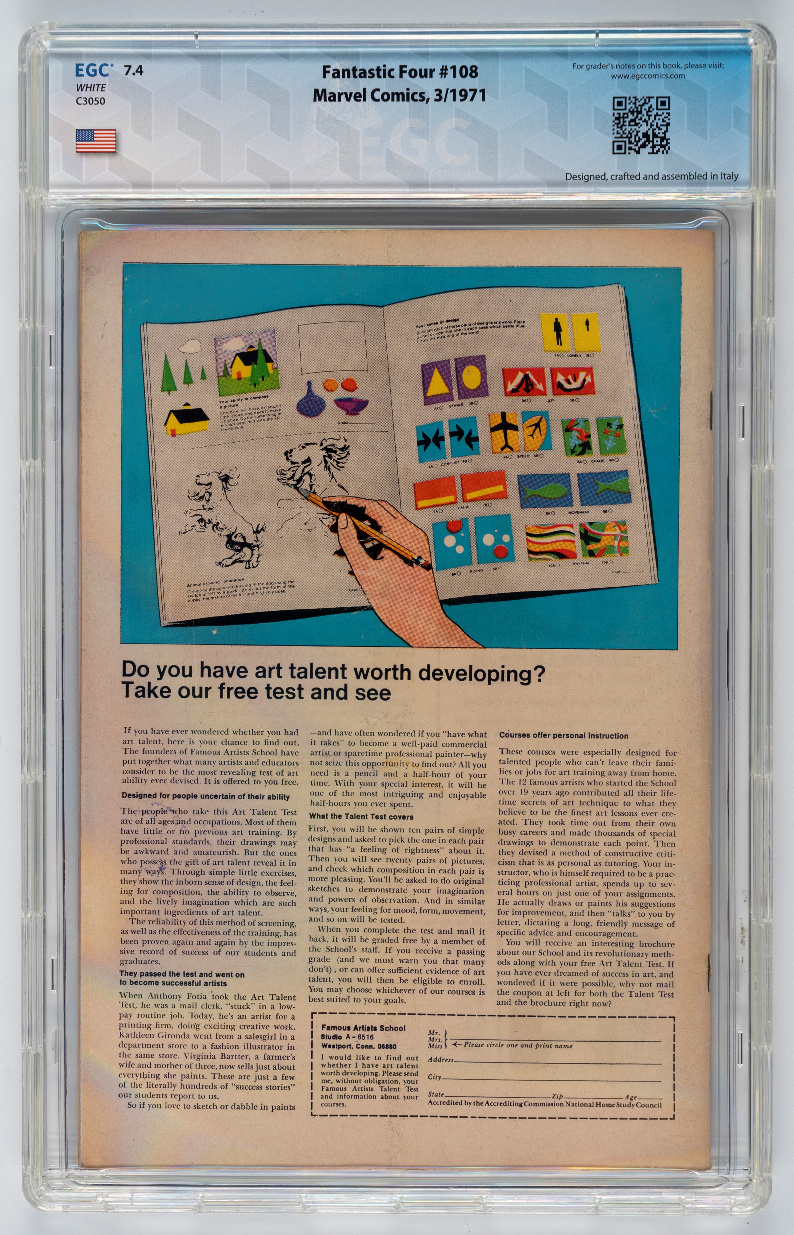 Fantastic Four #108 - 7.4 EGC / #109 - 9.3 EGC / #110 - 9.0 EGC / #111 - 9.4 EGC