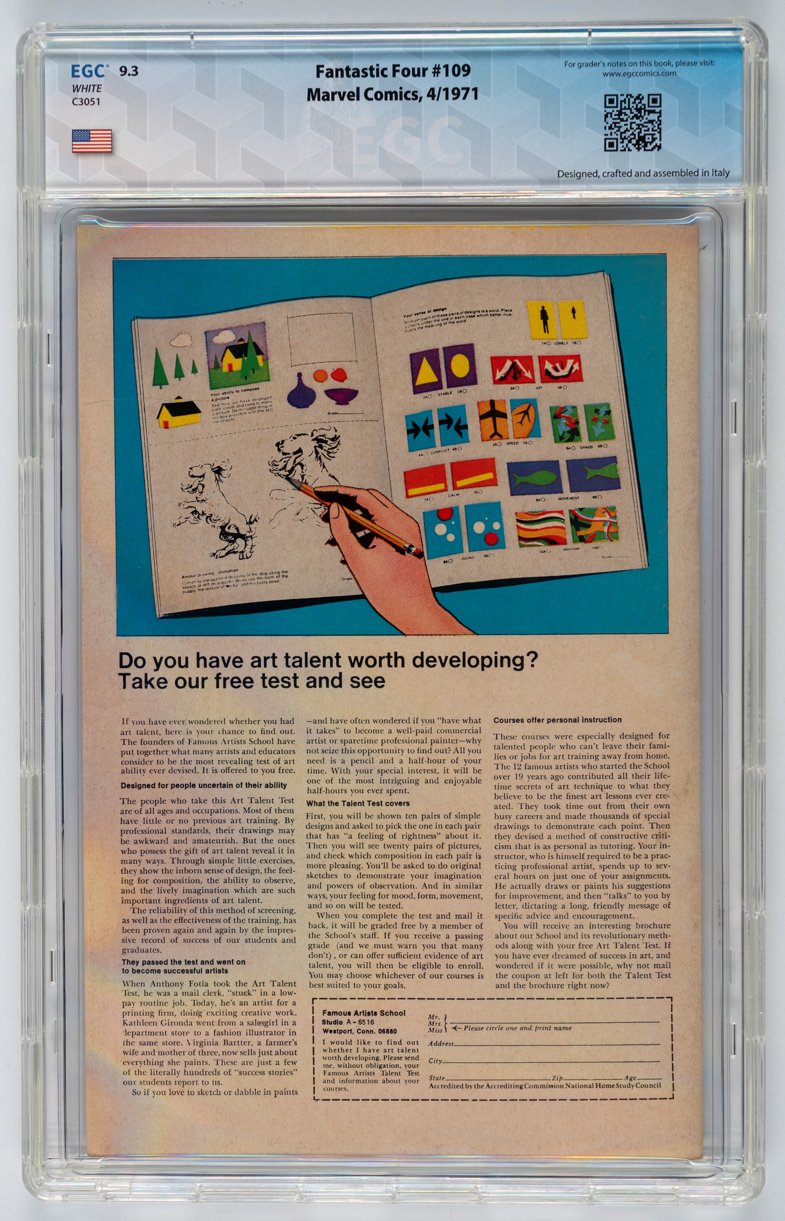 Fantastic Four #108 - 7.4 EGC / #109 - 9.3 EGC / #110 - 9.0 EGC / #111 - 9.4 EGC