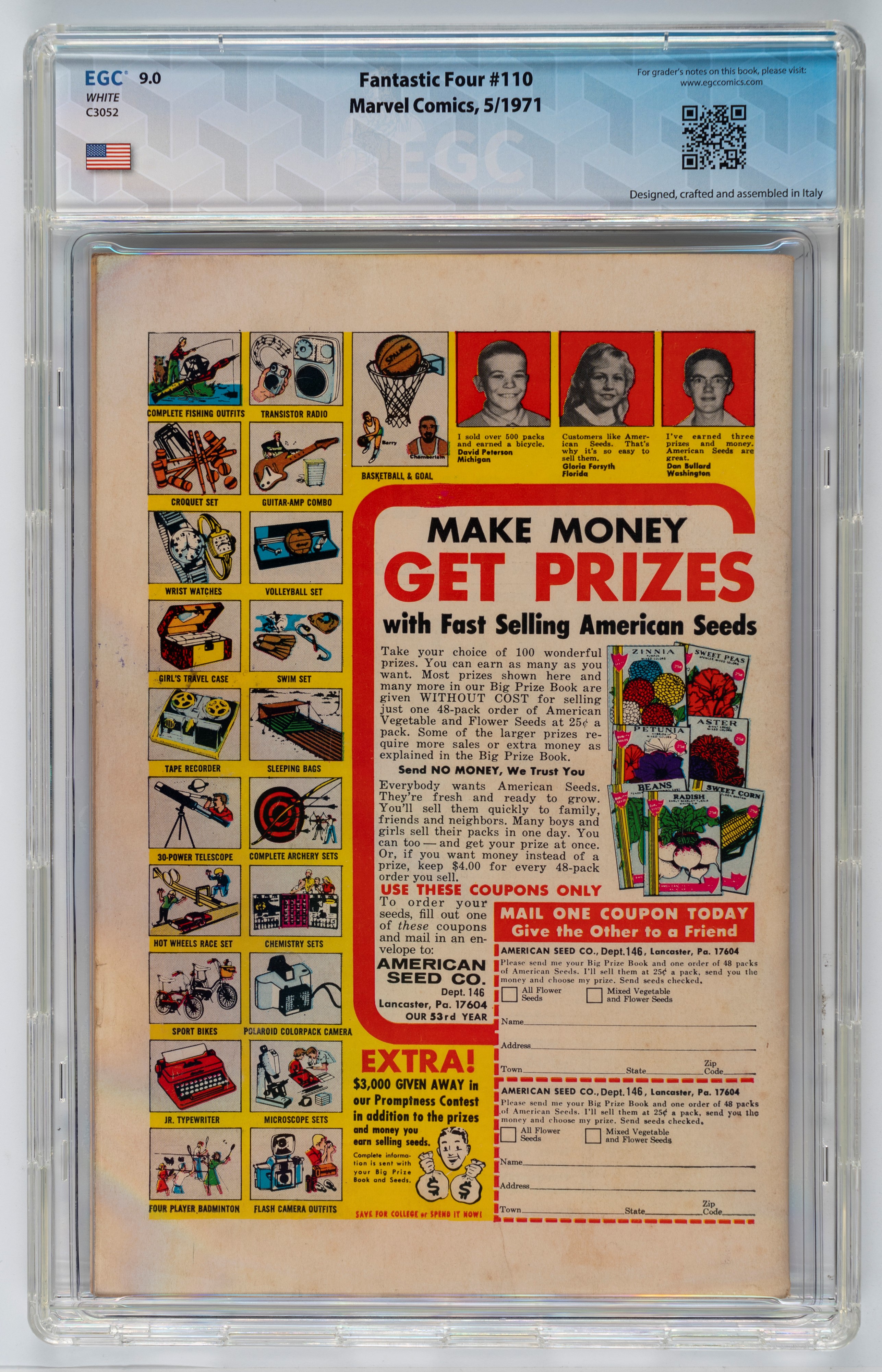 Fantastic Four #108 - 7.4 EGC / #109 - 9.3 EGC / #110 - 9.0 EGC / #111 - 9.4 EGC