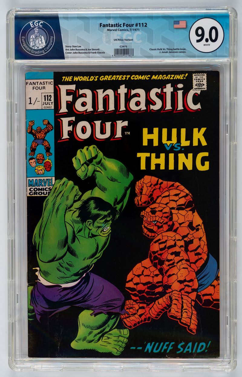 Fantastic Four #112 (UK Price Variant) - 9.0 EGC