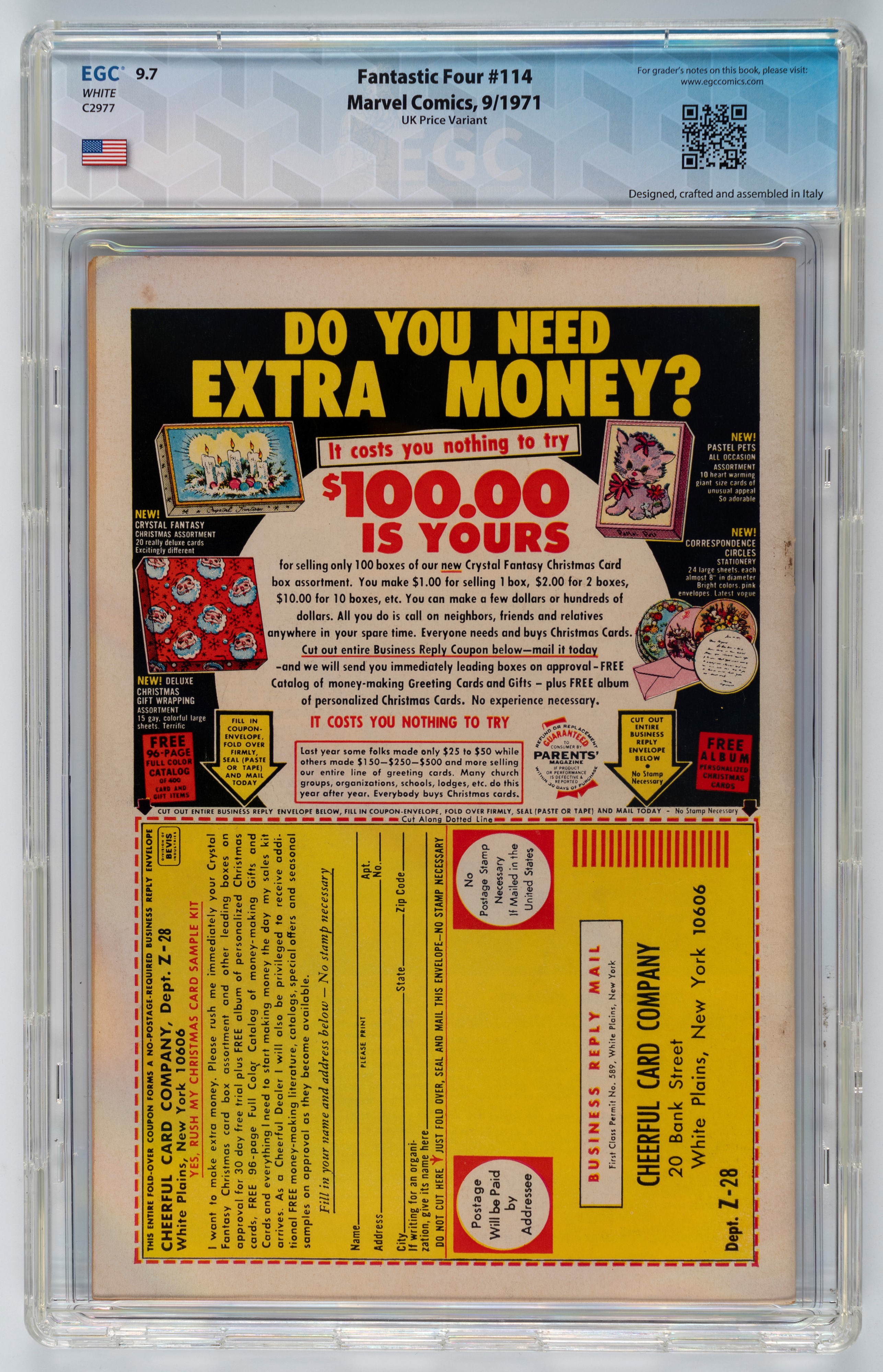 Fantastic Four #114 (UK Price Variant) - 9.7 EGC