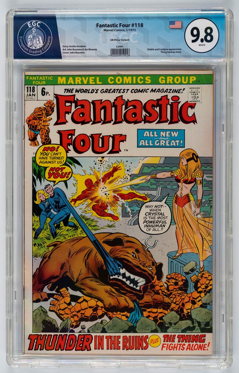 Fantastic Four #118 (UK Price Variant) - 9.8 EGC