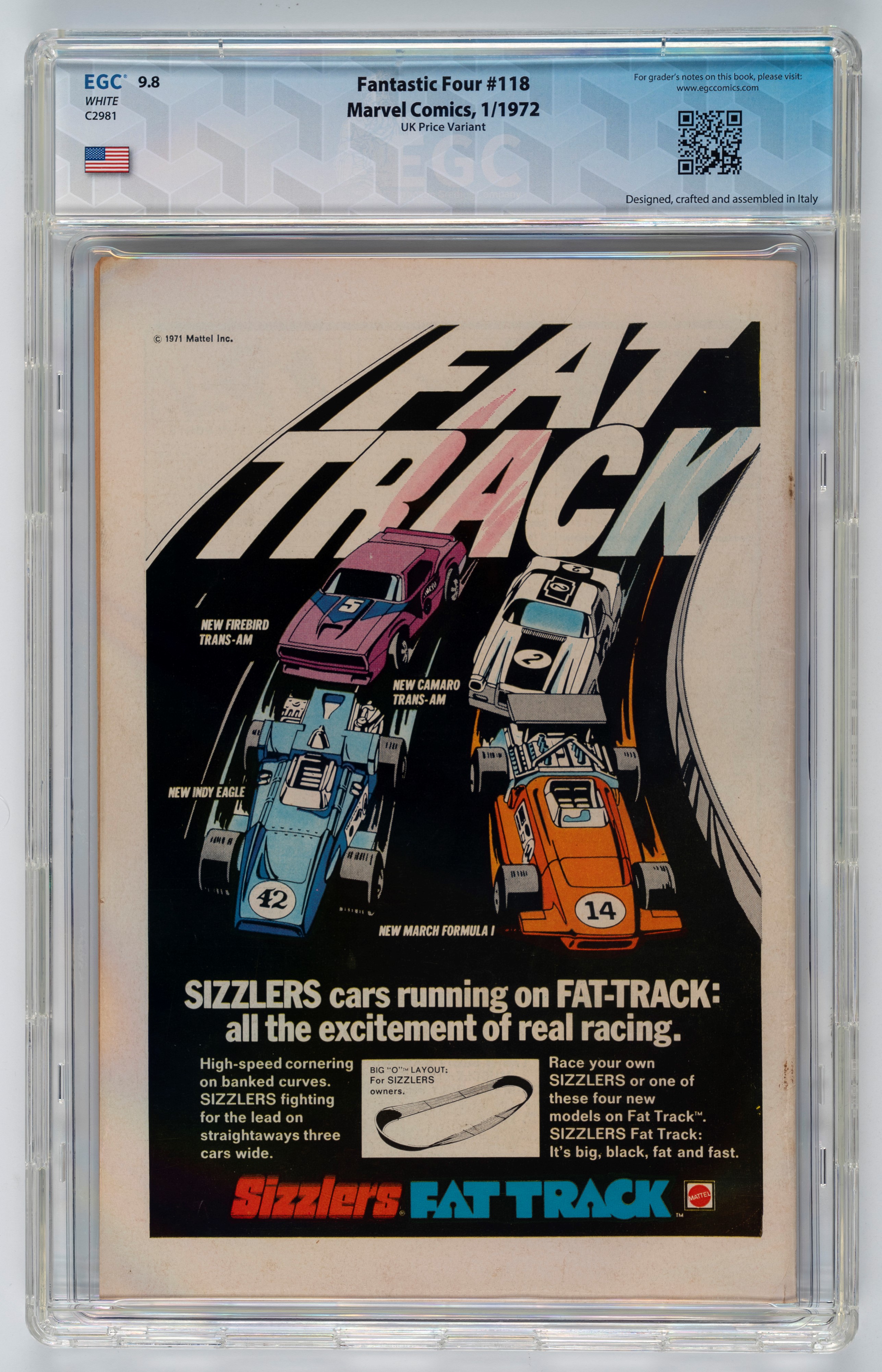 Fantastic Four #118 (UK Price Variant) - 9.8 EGC