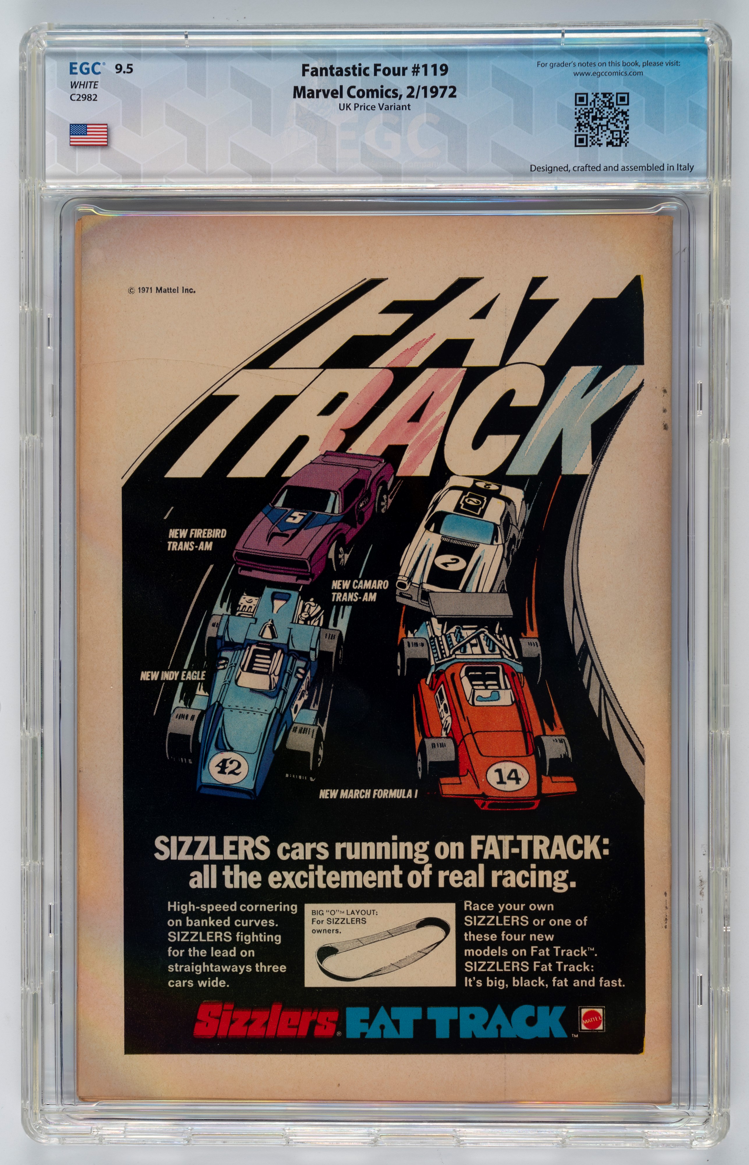 Fantastic Four #119 (UK Price Variant) - 9.5 EGC