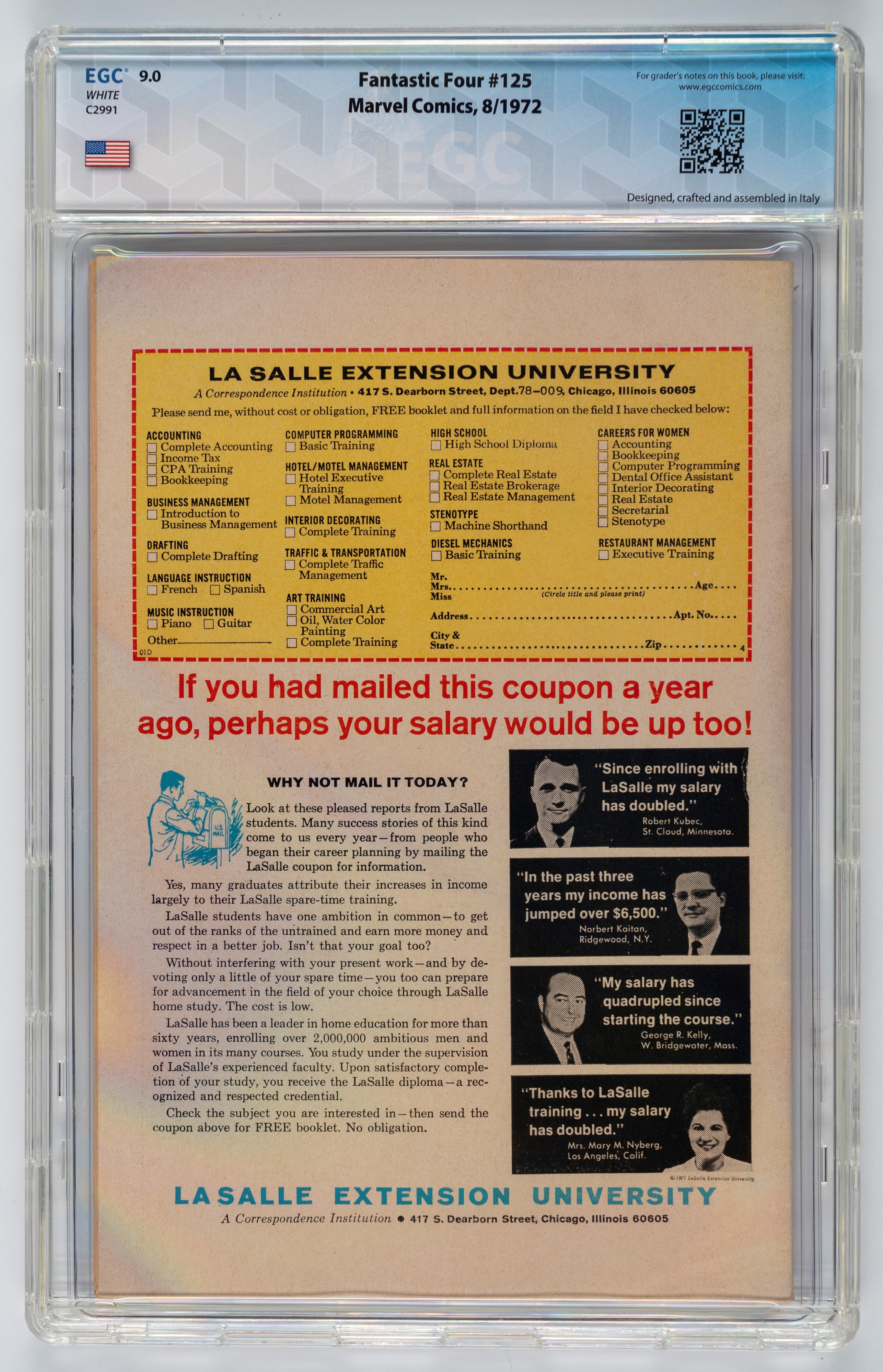 Fantastic Four #123 - 9.4 EGC (UK Price Variant) / #124 - 8.7 EGC (UK Price Variant) / #125 - 9.0...