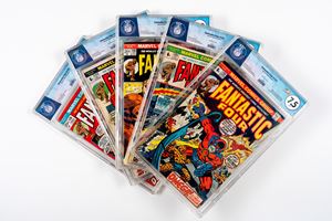 Fantastic Four #128 - 8.1  EGC / #129 - 8.9  EGC (UK Price Variant) / #130 - 9.0  EGC / #131 - 9.3  EGC (UK Price Variant) / #132 - 7.5  EGC (UK Price Variant)