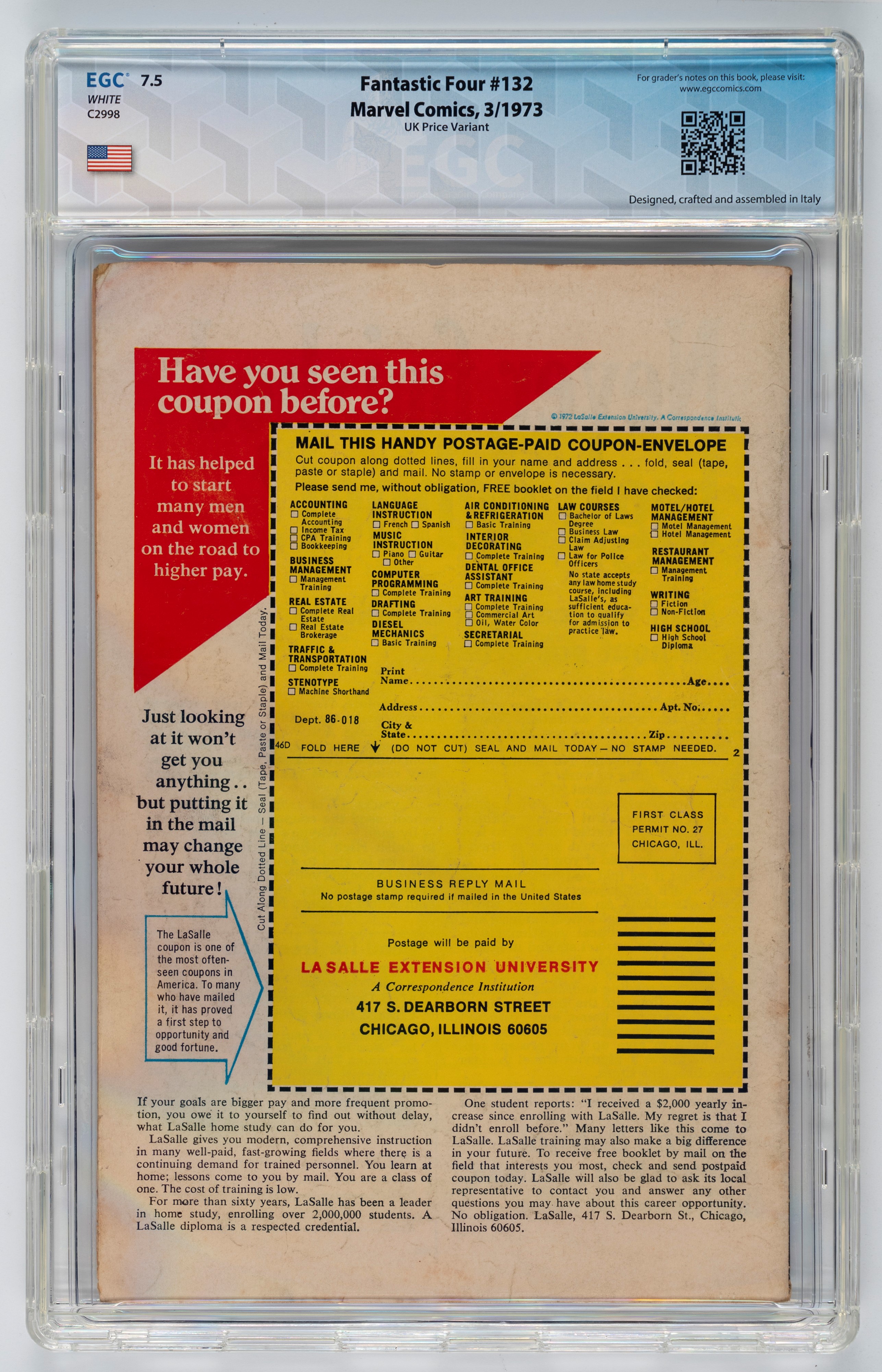 Fantastic Four #128 - 8.1 EGC / #129 - 8.9 EGC (UK Price Variant) / #130 - 9.0 EGC / #131 - 9.3 E...