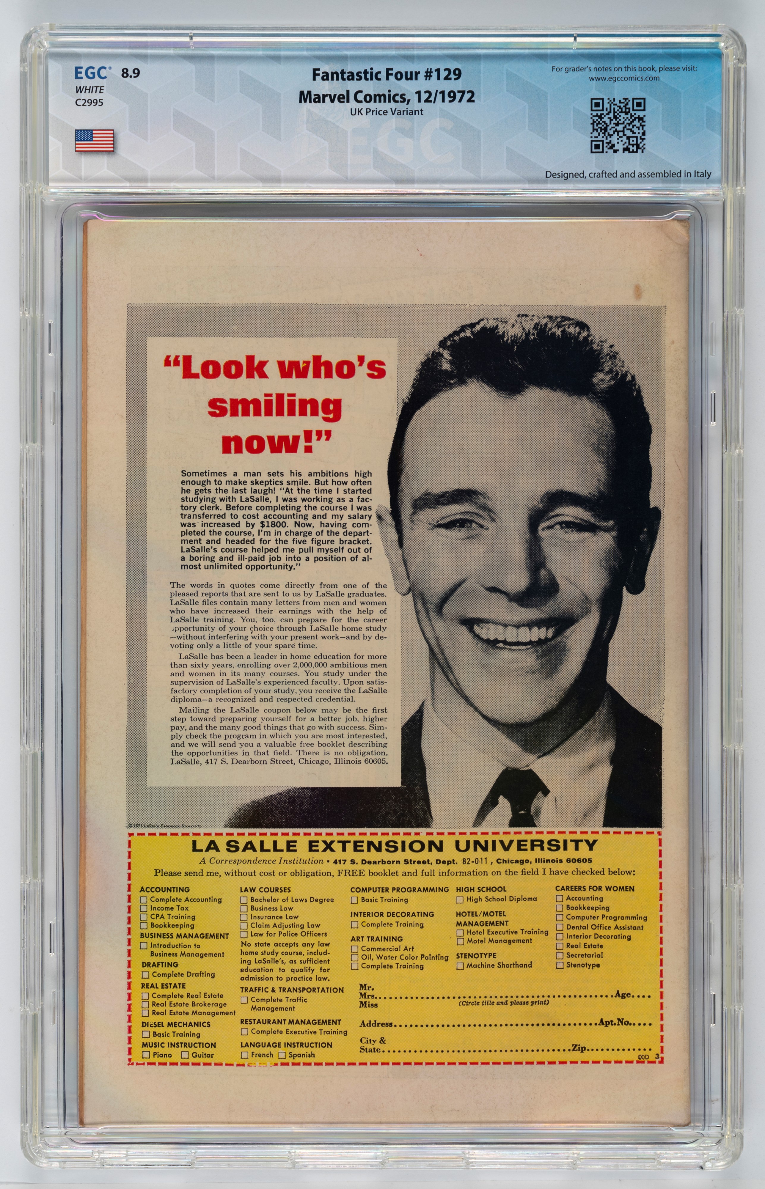 Fantastic Four #128 - 8.1 EGC / #129 - 8.9 EGC (UK Price Variant) / #130 - 9.0 EGC / #131 - 9.3 E...