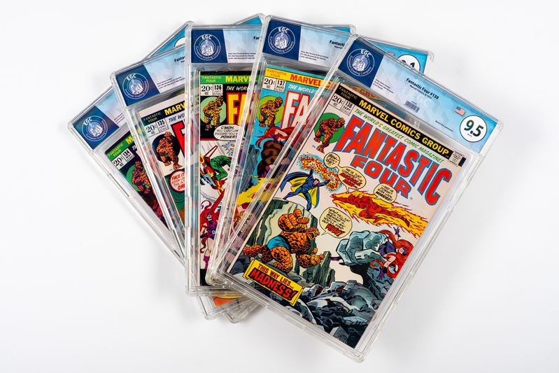 Fantastic Four #134 - 8.6 EGC / #135 - 8.5 EGC / #136 - 7.6 EGC / #137 - 8.1 EGC / #138 - 9.5 EGC