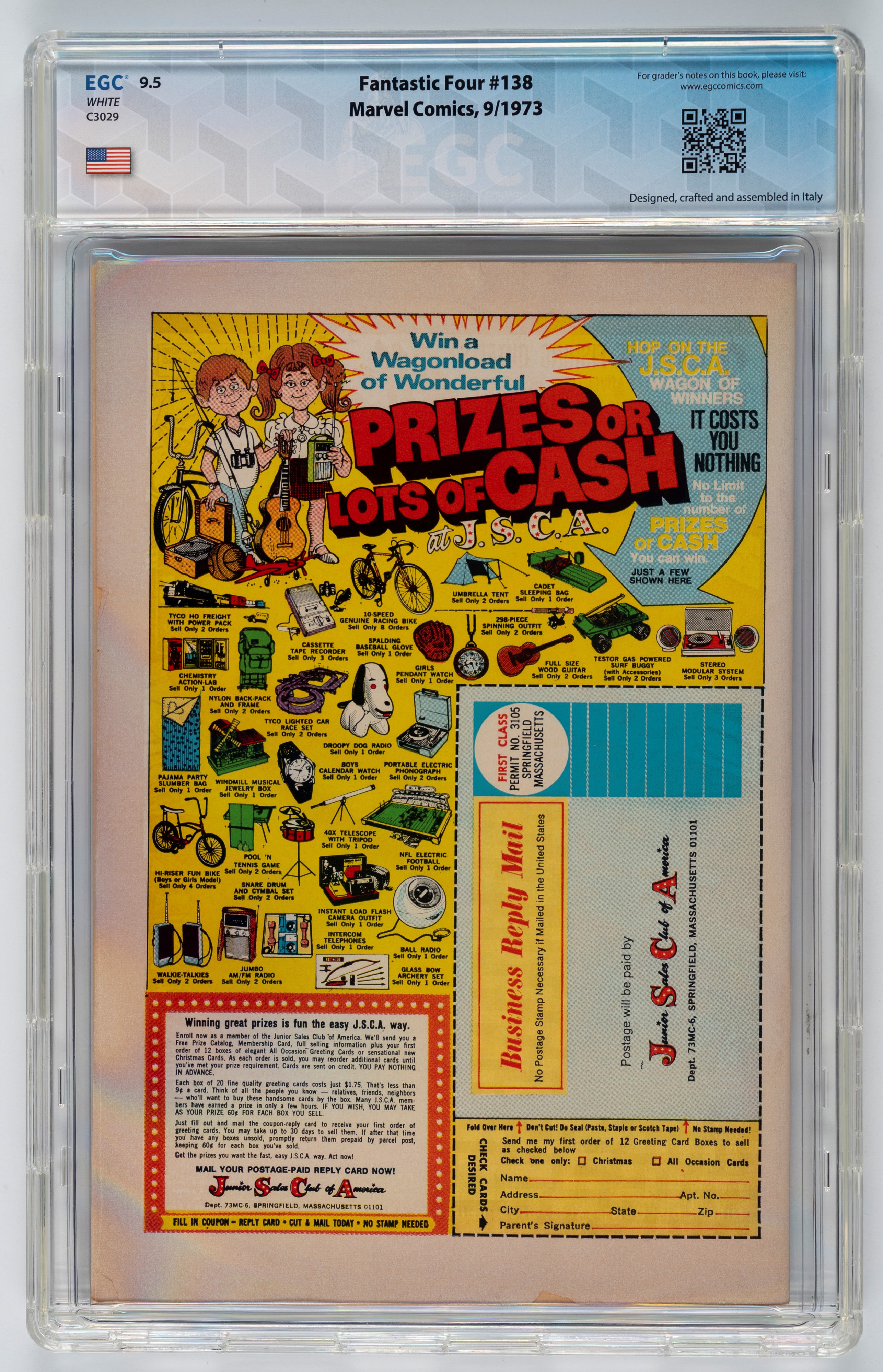 Fantastic Four #134 - 8.6 EGC / #135 - 8.5 EGC / #136 - 7.6 EGC / #137 - 8.1 EGC / #138 - 9.5 EGC