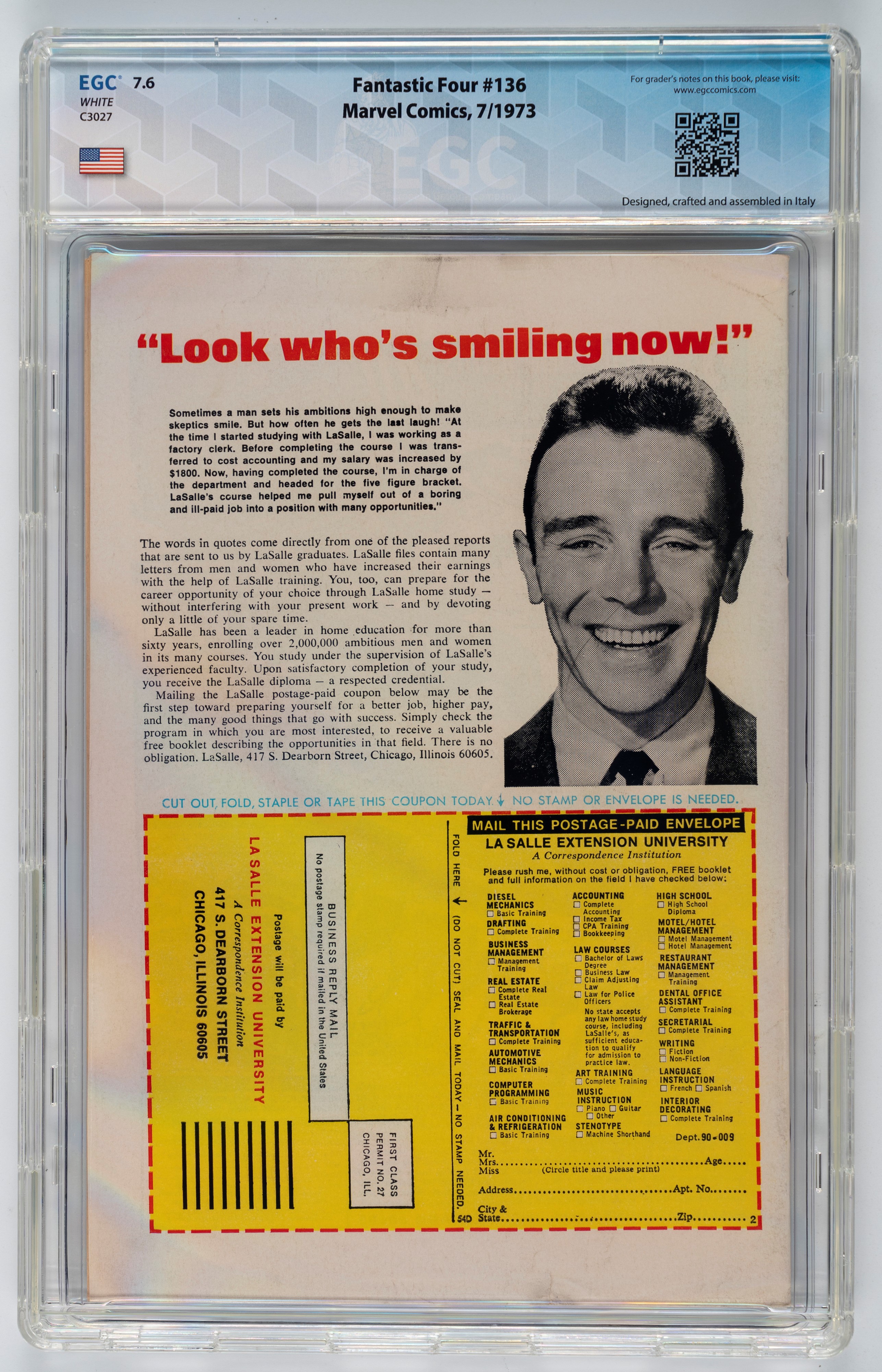 Fantastic Four #134 - 8.6 EGC / #135 - 8.5 EGC / #136 - 7.6 EGC / #137 - 8.1 EGC / #138 - 9.5 EGC