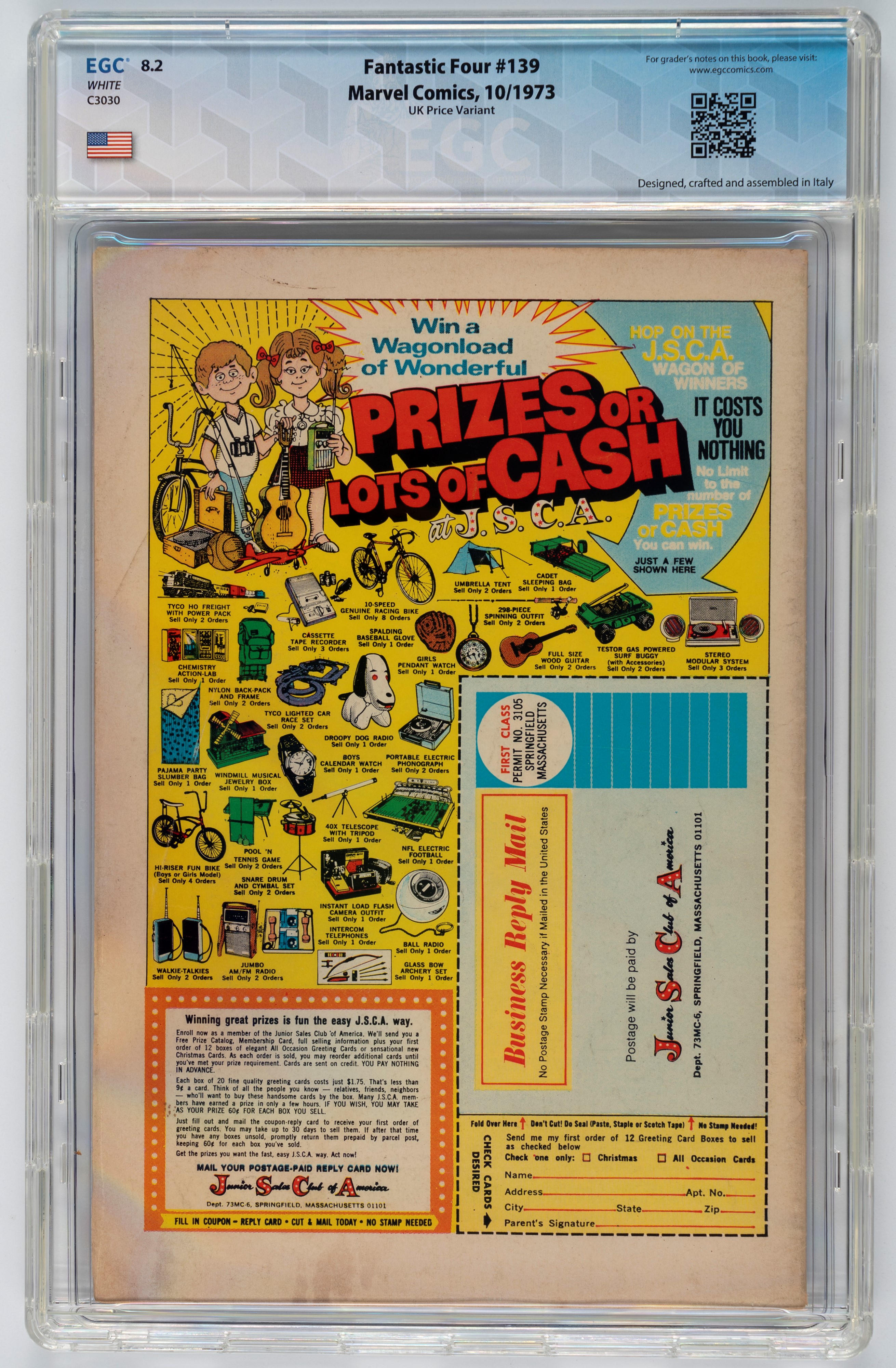 Fantastic Four #139 - 8.2 EGC (UK Price Variant) / #140 - 9.3 / #141 - 8.9 EGC / #142 - 8.7 EGC (...