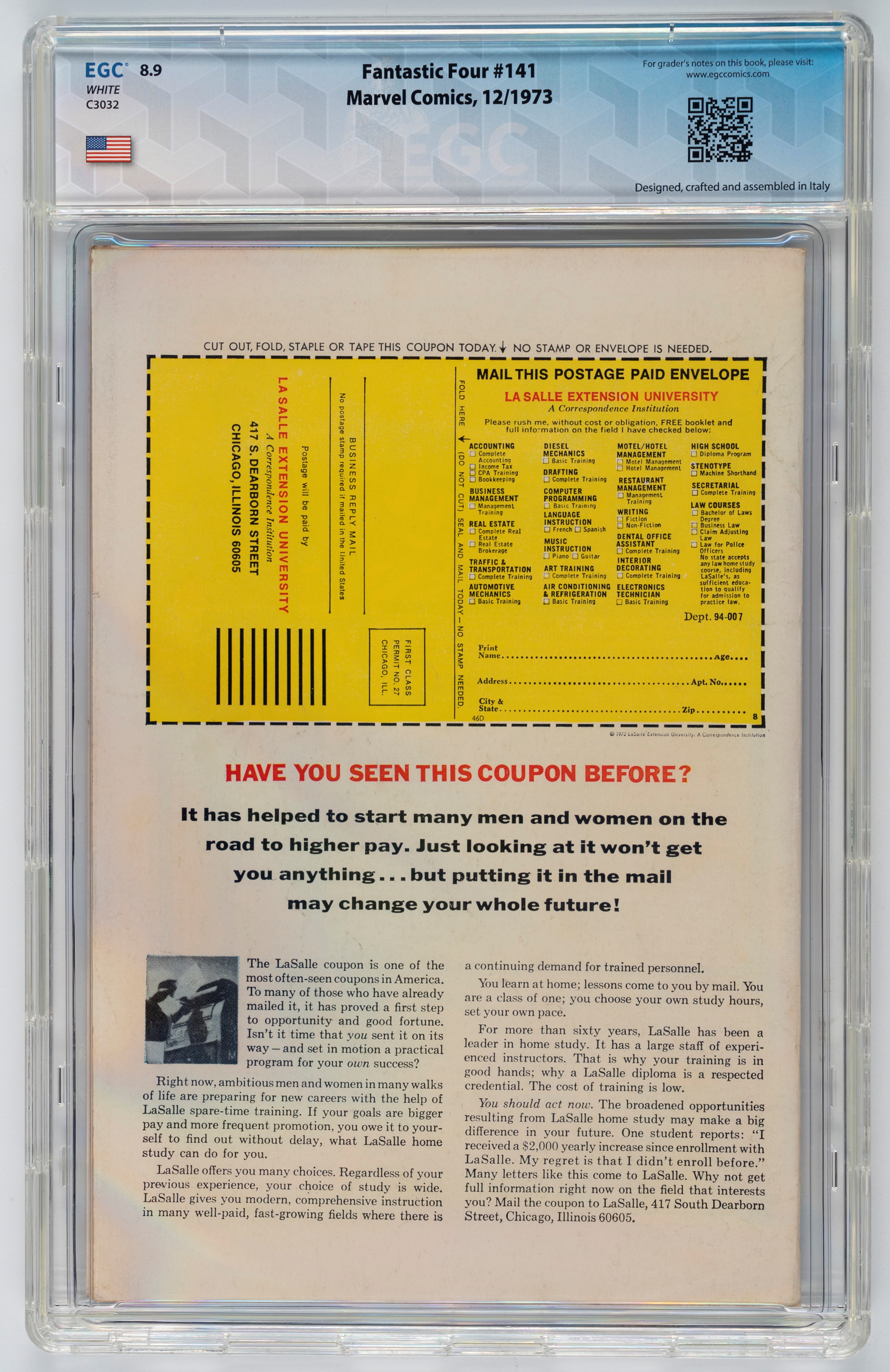 Fantastic Four #139 - 8.2 EGC (UK Price Variant) / #140 - 9.3 / #141 - 8.9 EGC / #142 - 8.7 EGC (...