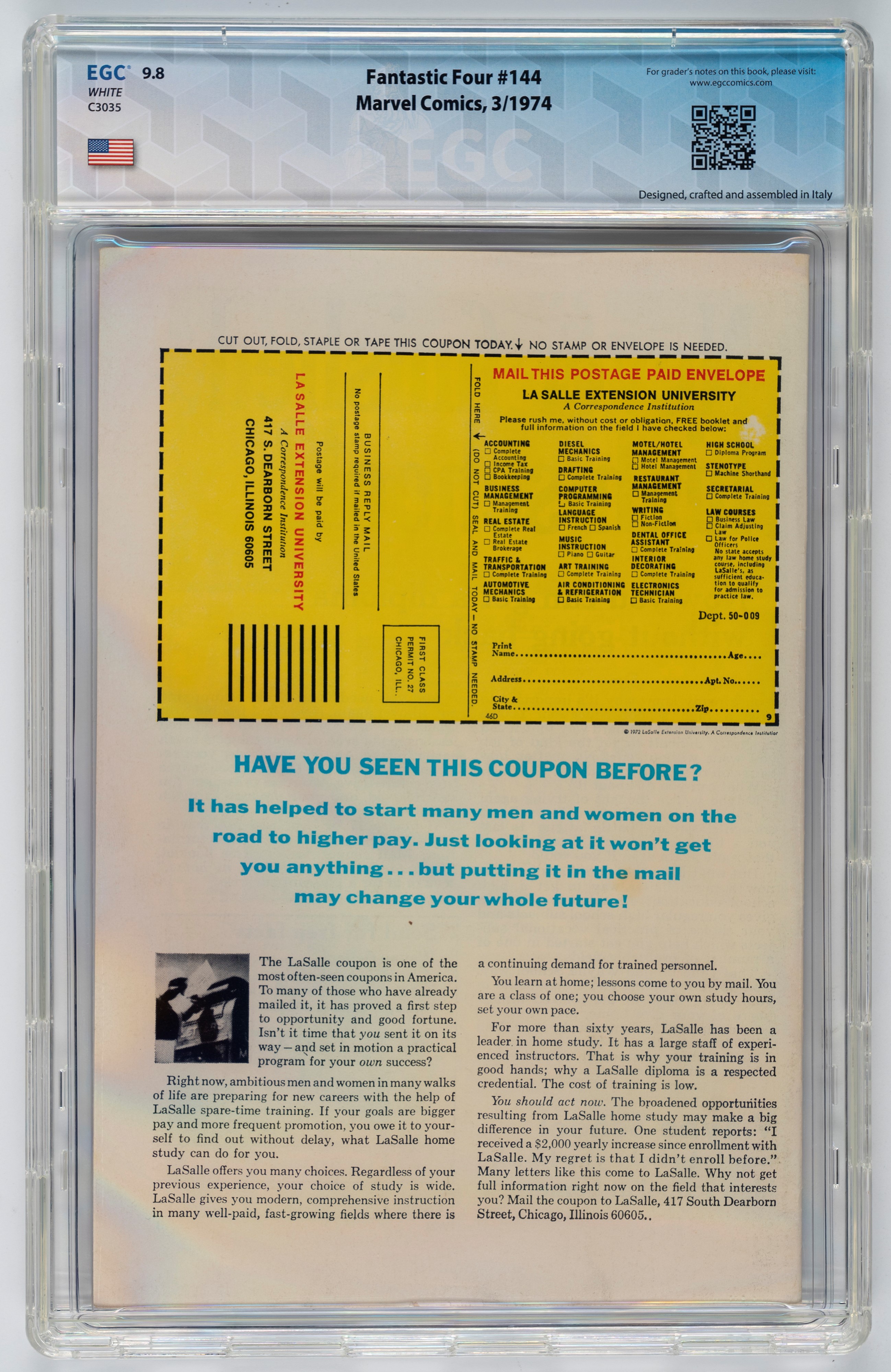 Fantastic Four #144 - 9.8 EGC