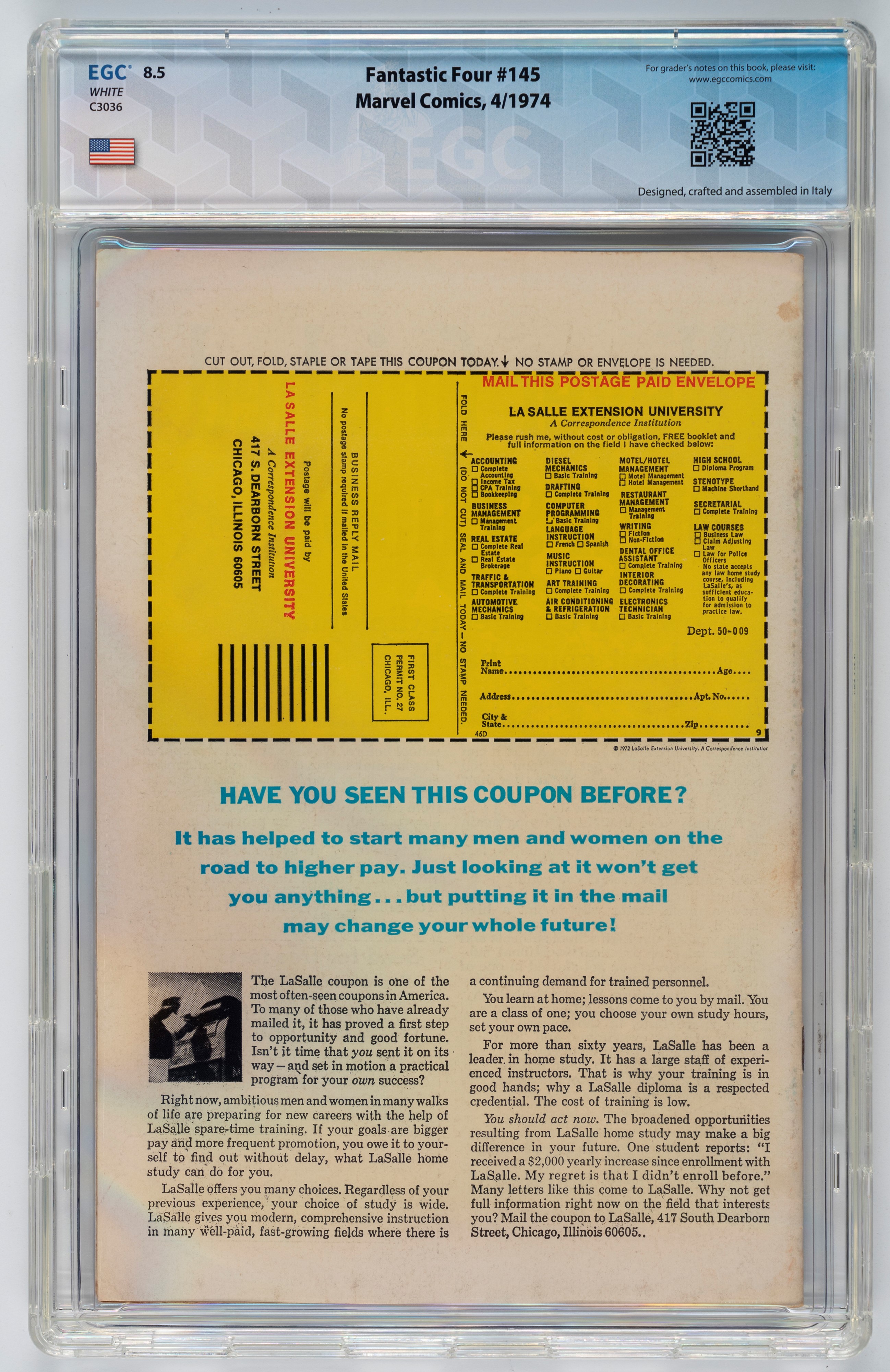 Fantastic Four #145 - 8.5 EGC / #146 - 9.6 EGC / #147 - 9.4 EGC