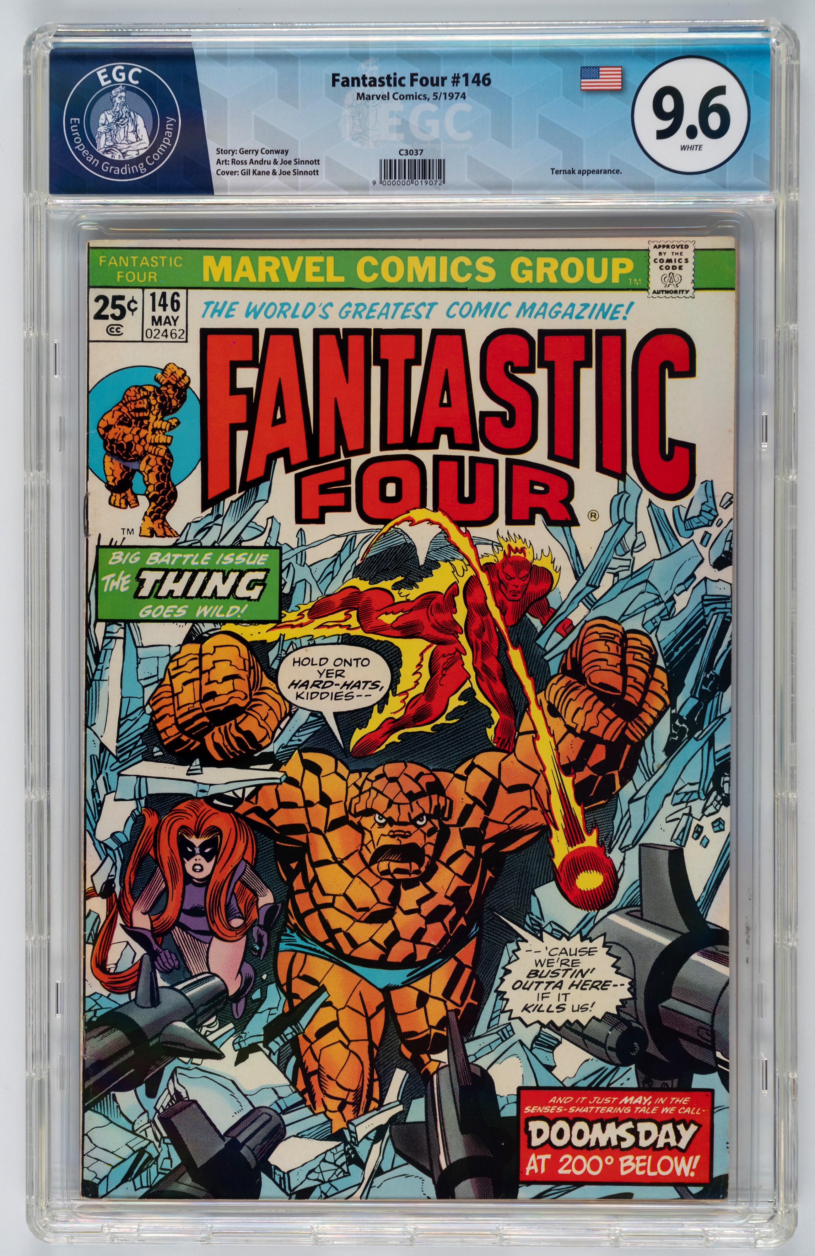 Fantastic Four #145 - 8.5 EGC / #146 - 9.6 EGC / #147 - 9.4 EGC