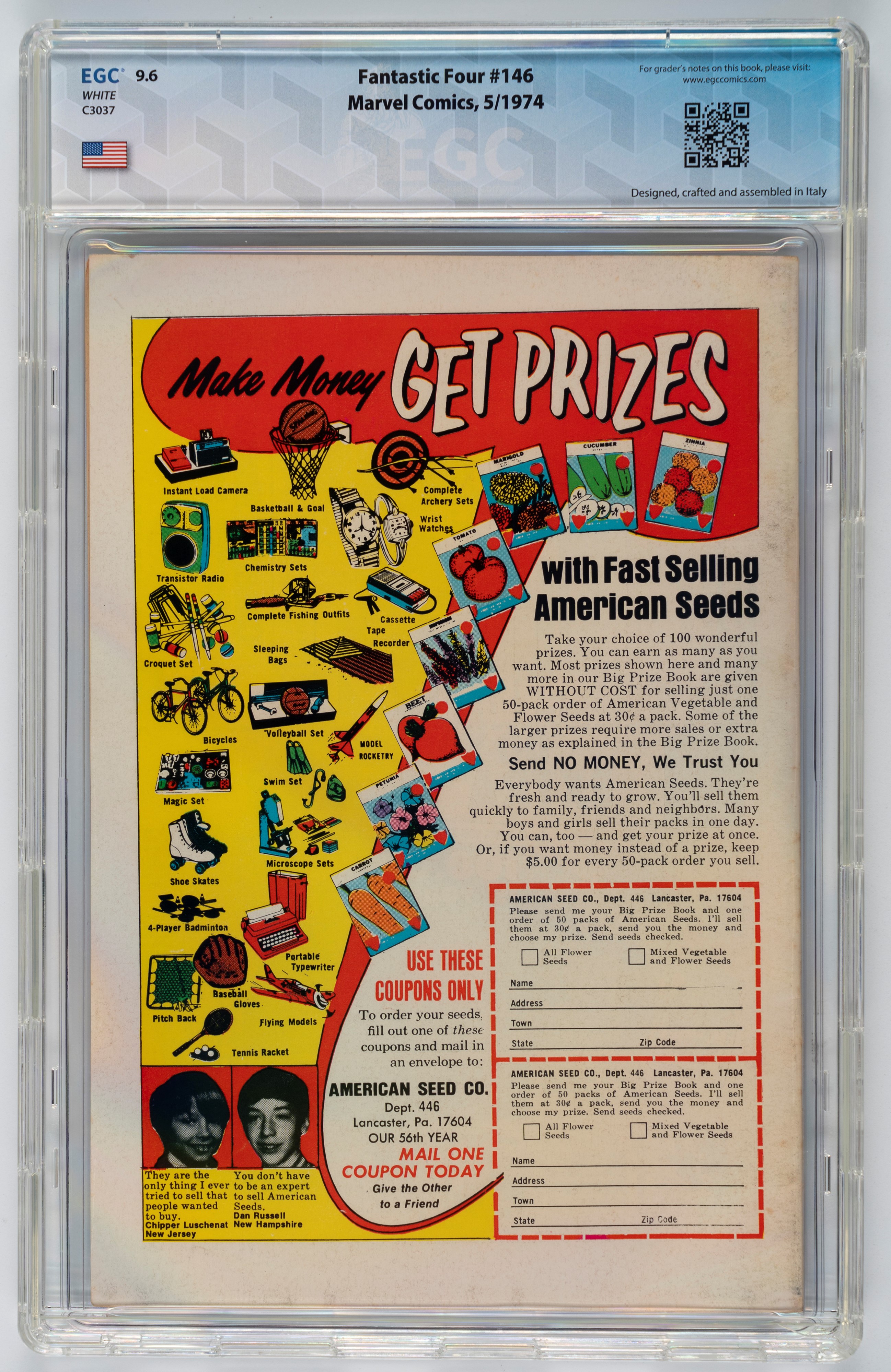 Fantastic Four #145 - 8.5 EGC / #146 - 9.6 EGC / #147 - 9.4 EGC