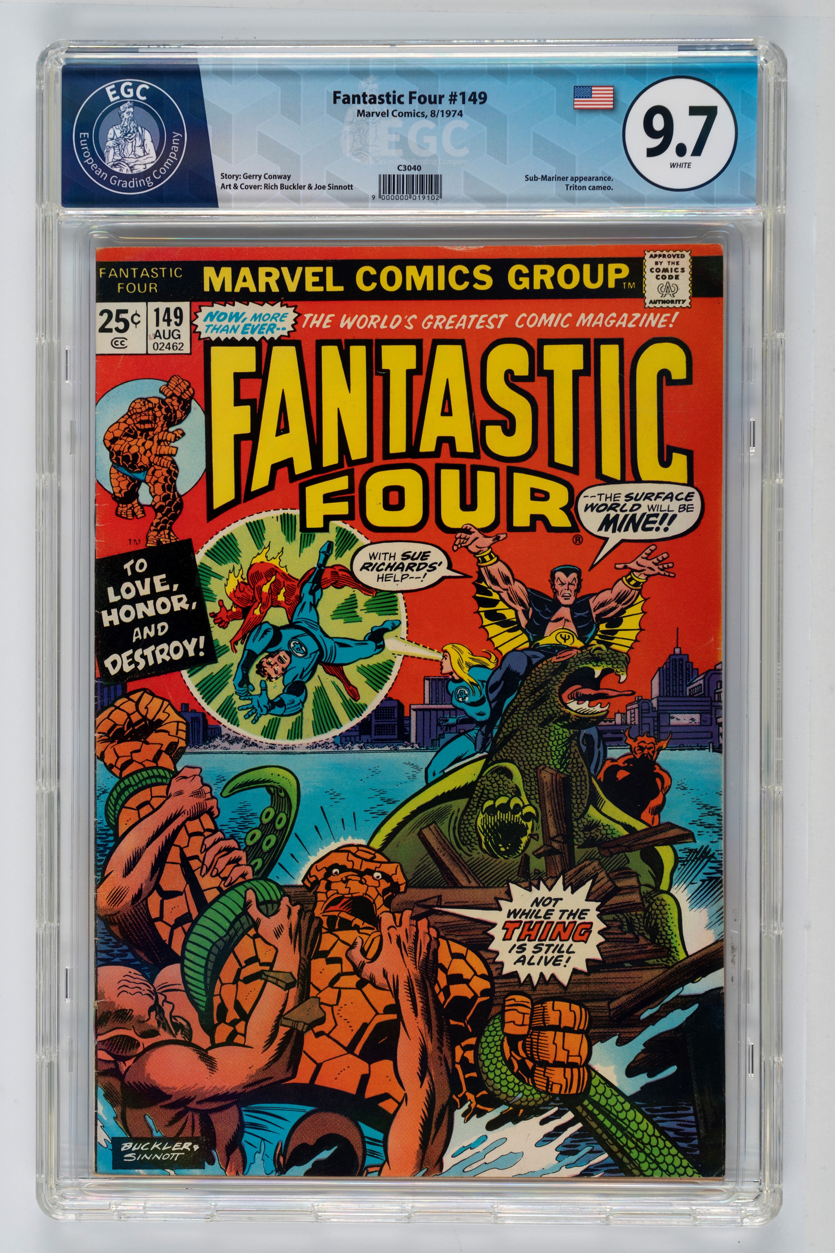 Fantastic Four #148 - 9.6 EGC / #149 - 9.7 EGC / #150 - 9.7 EGC