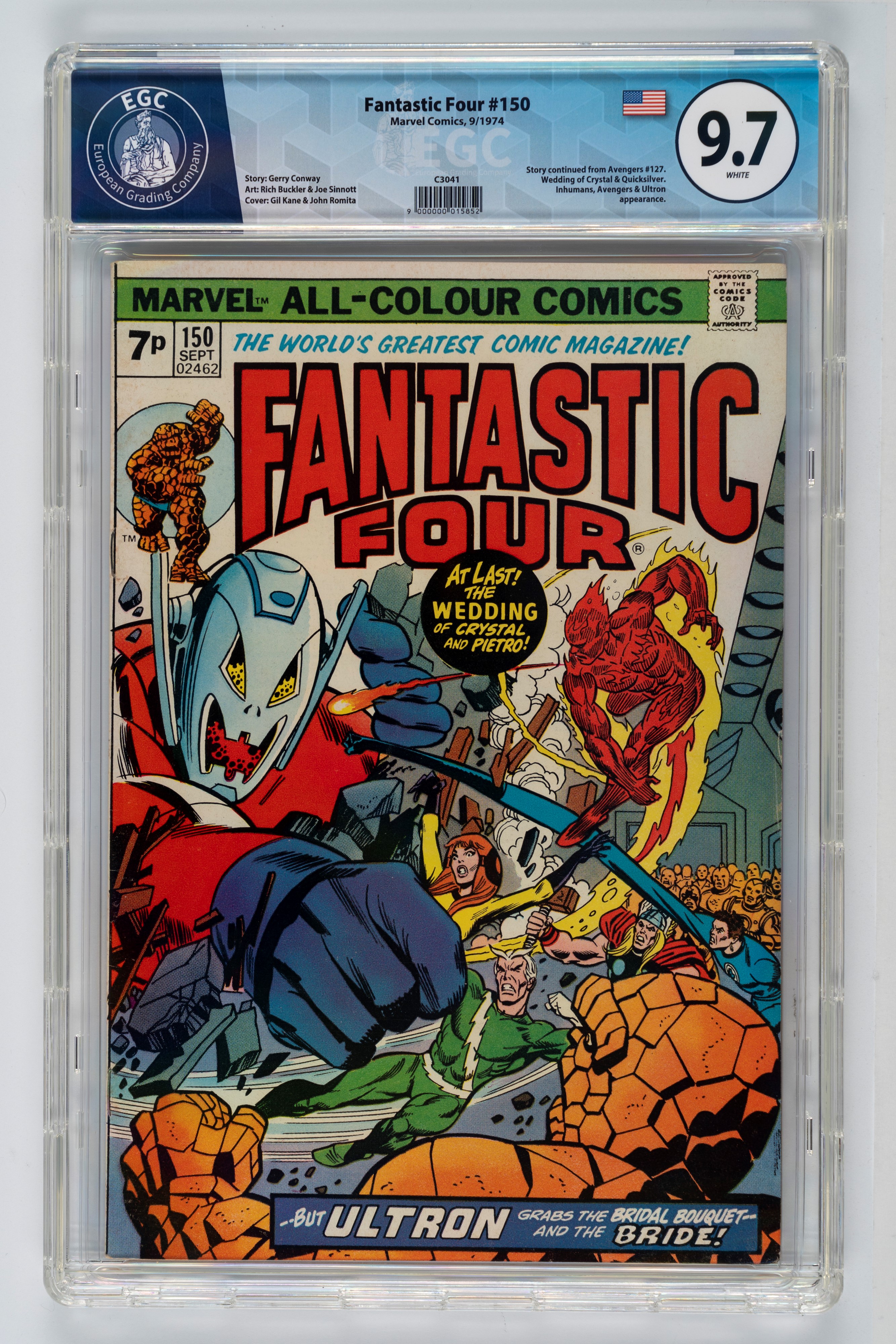 Fantastic Four #148 - 9.6 EGC / #149 - 9.7 EGC / #150 - 9.7 EGC