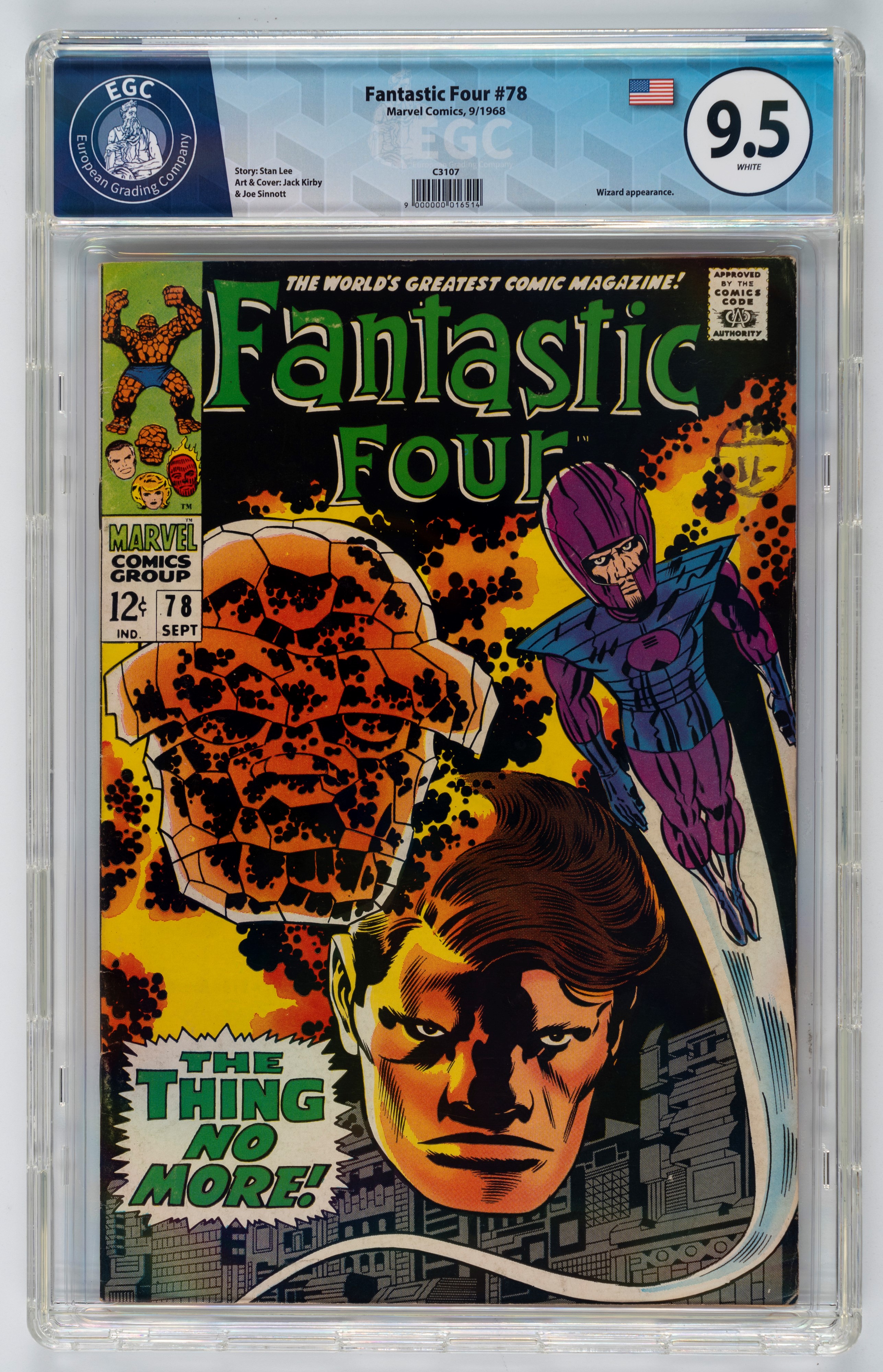Fantastic Four #78 - 9.5 EGC / #79 - 9.3 EGC / #80 - 8.9 EGC