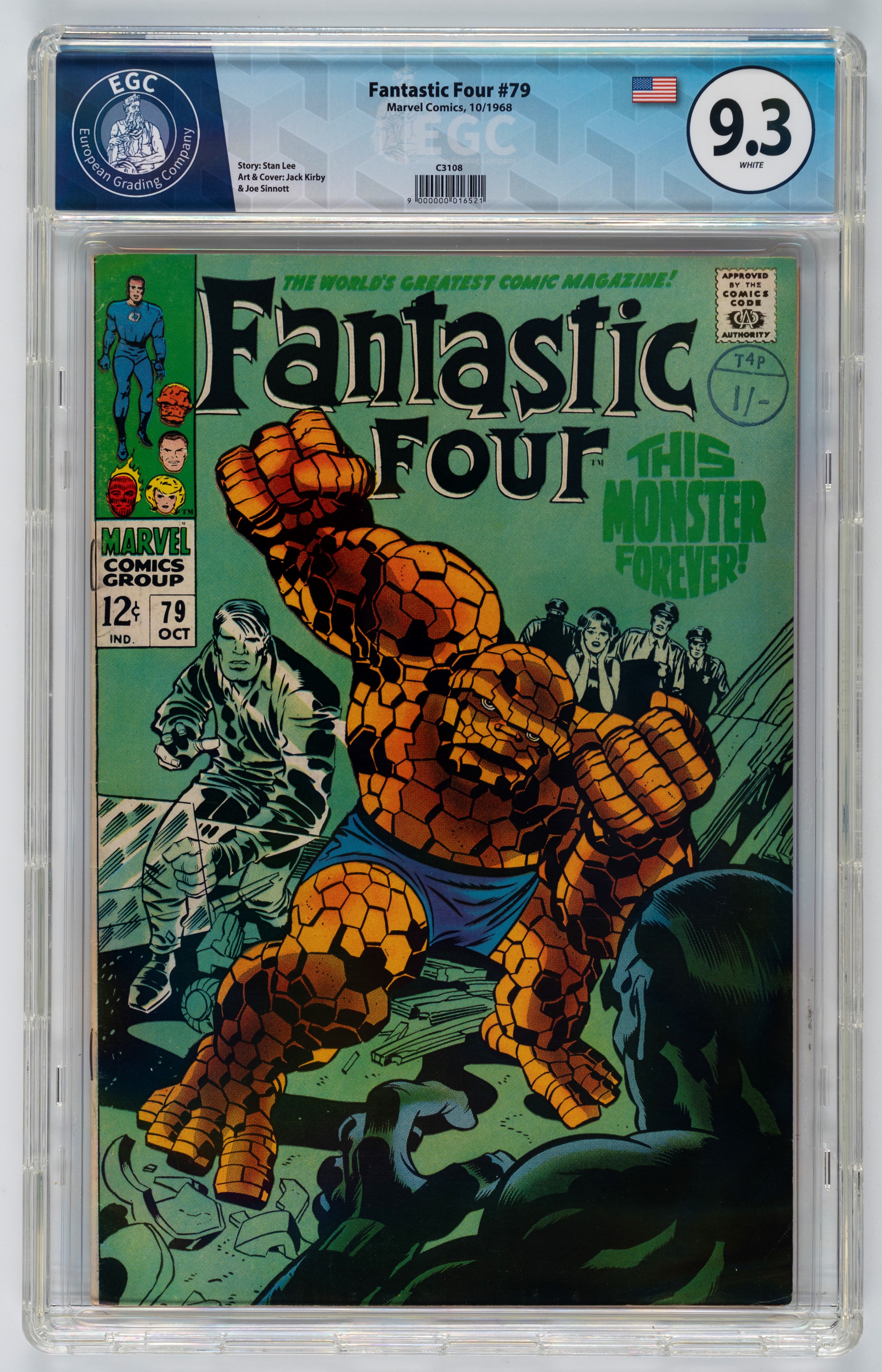 Fantastic Four #78 - 9.5 EGC / #79 - 9.3 EGC / #80 - 8.9 EGC