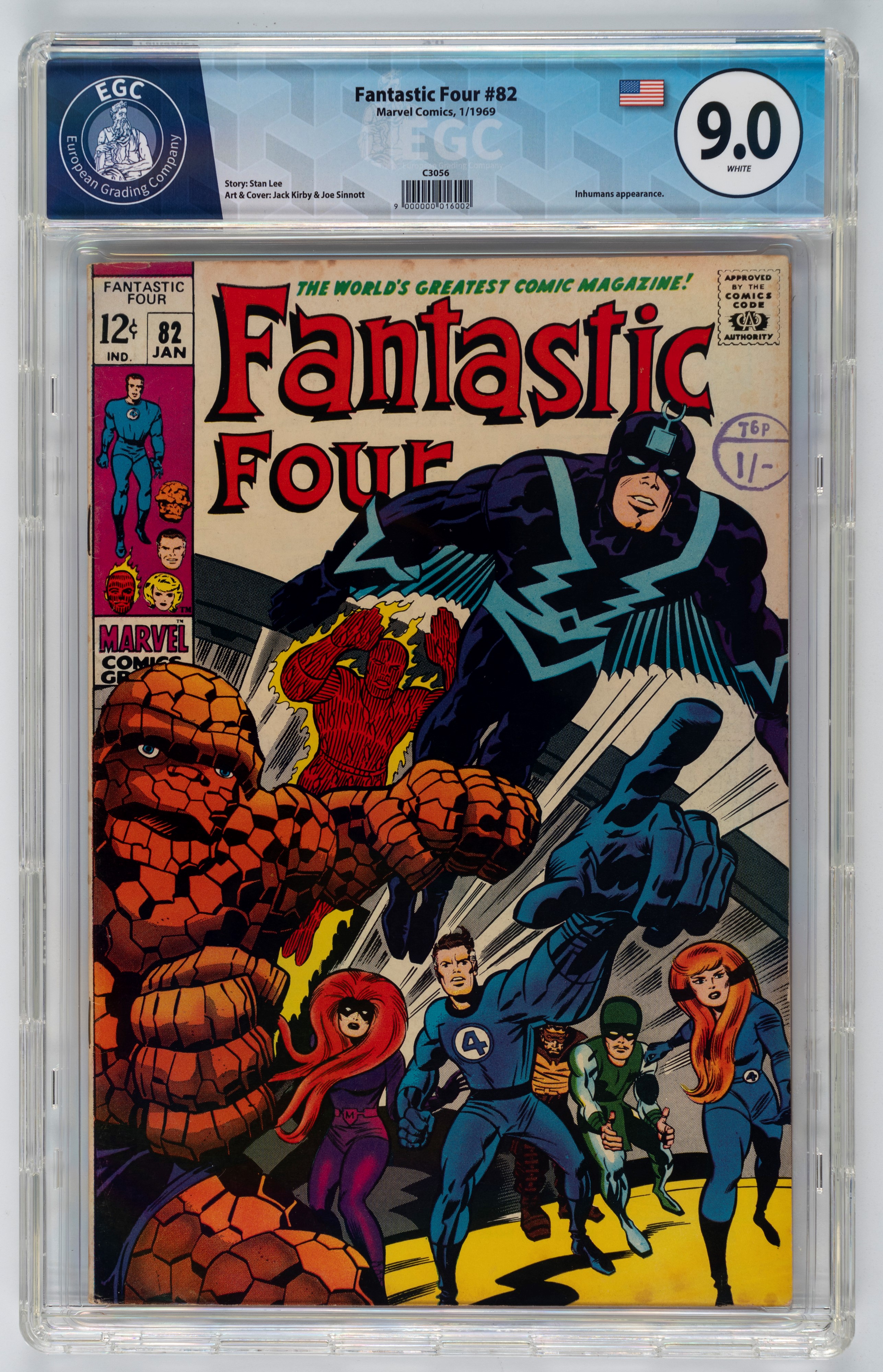 Fantastic Four #81 - 9.3 EGC / #82 - 9.0 EGC / #83 - 8.5 EGC