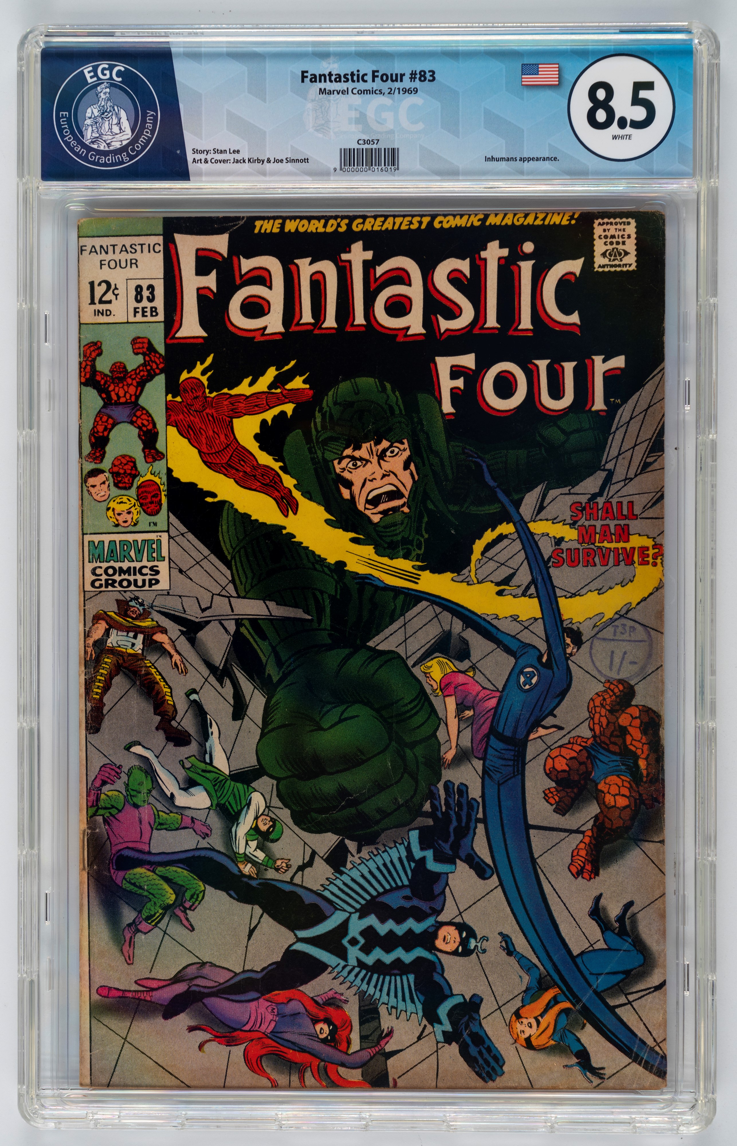 Fantastic Four #81 - 9.3 EGC / #82 - 9.0 EGC / #83 - 8.5 EGC