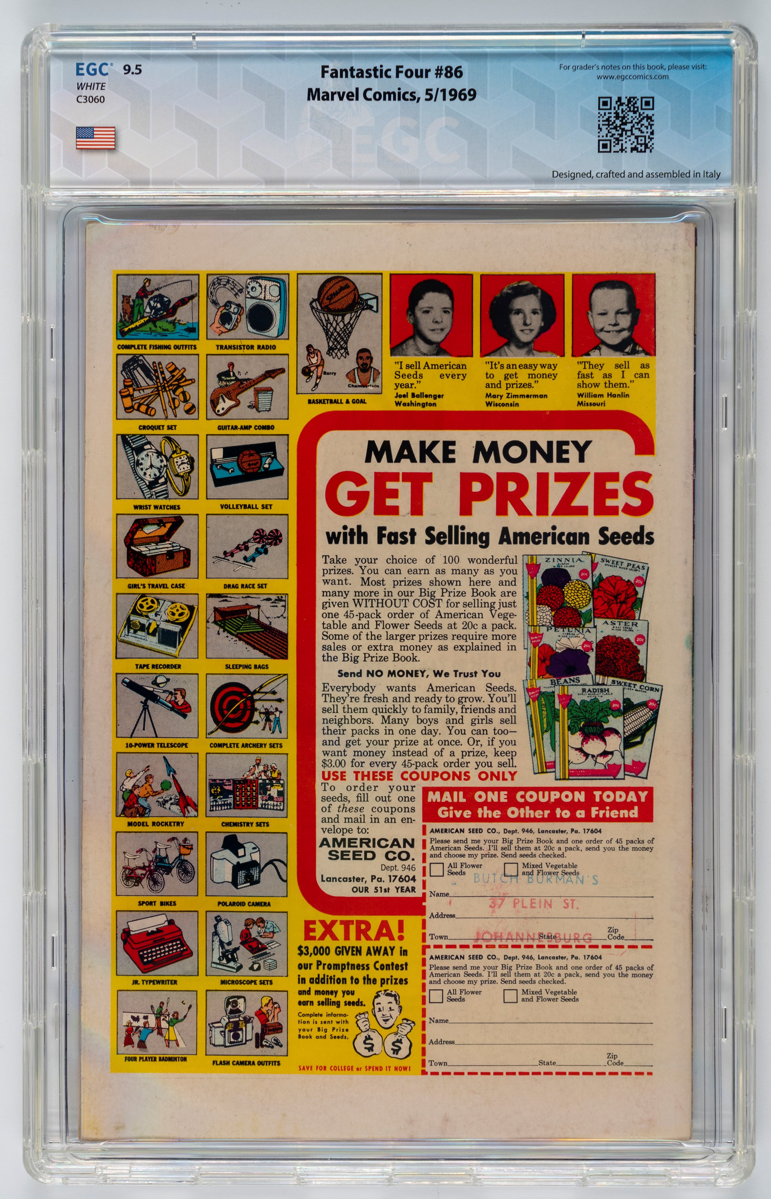 Fantastic Four #86 - 9.5 EGC