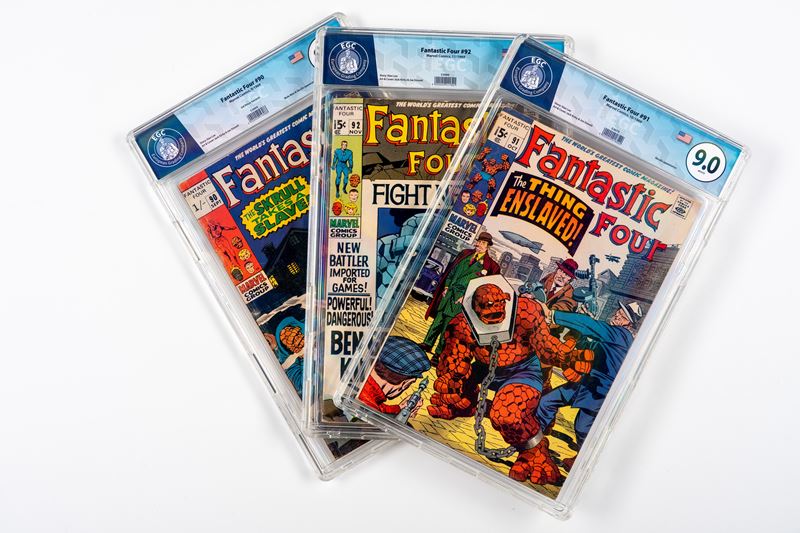 Fantastic Four #90 - 8.2 EGC (UK Price Variant) / #91 - 9.0 EGC / #92 - 7.9 EGC