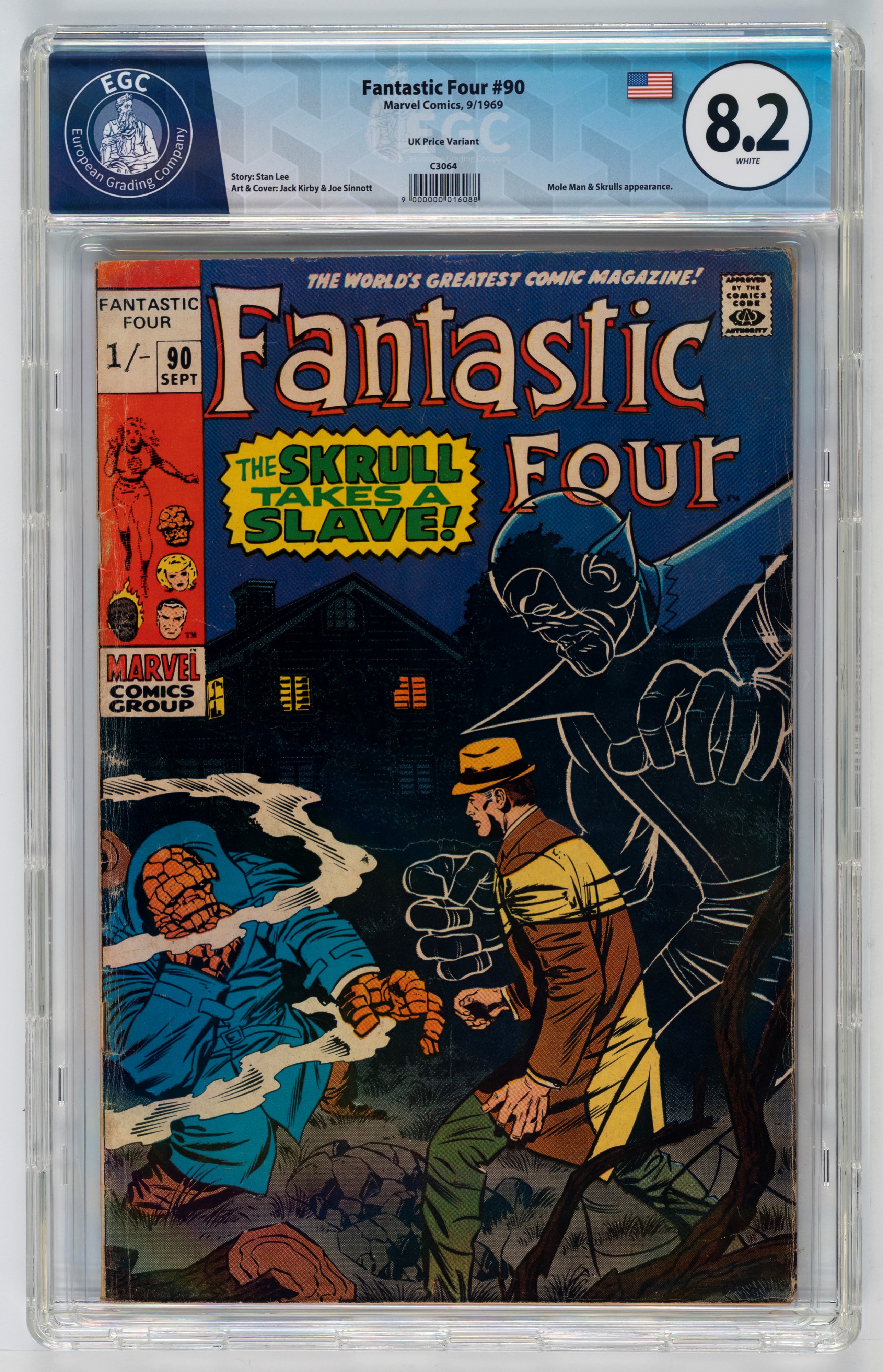 Fantastic Four #90 - 8.2 EGC (UK Price Variant) / #91 - 9.0 EGC / #92 - 7.9 EGC