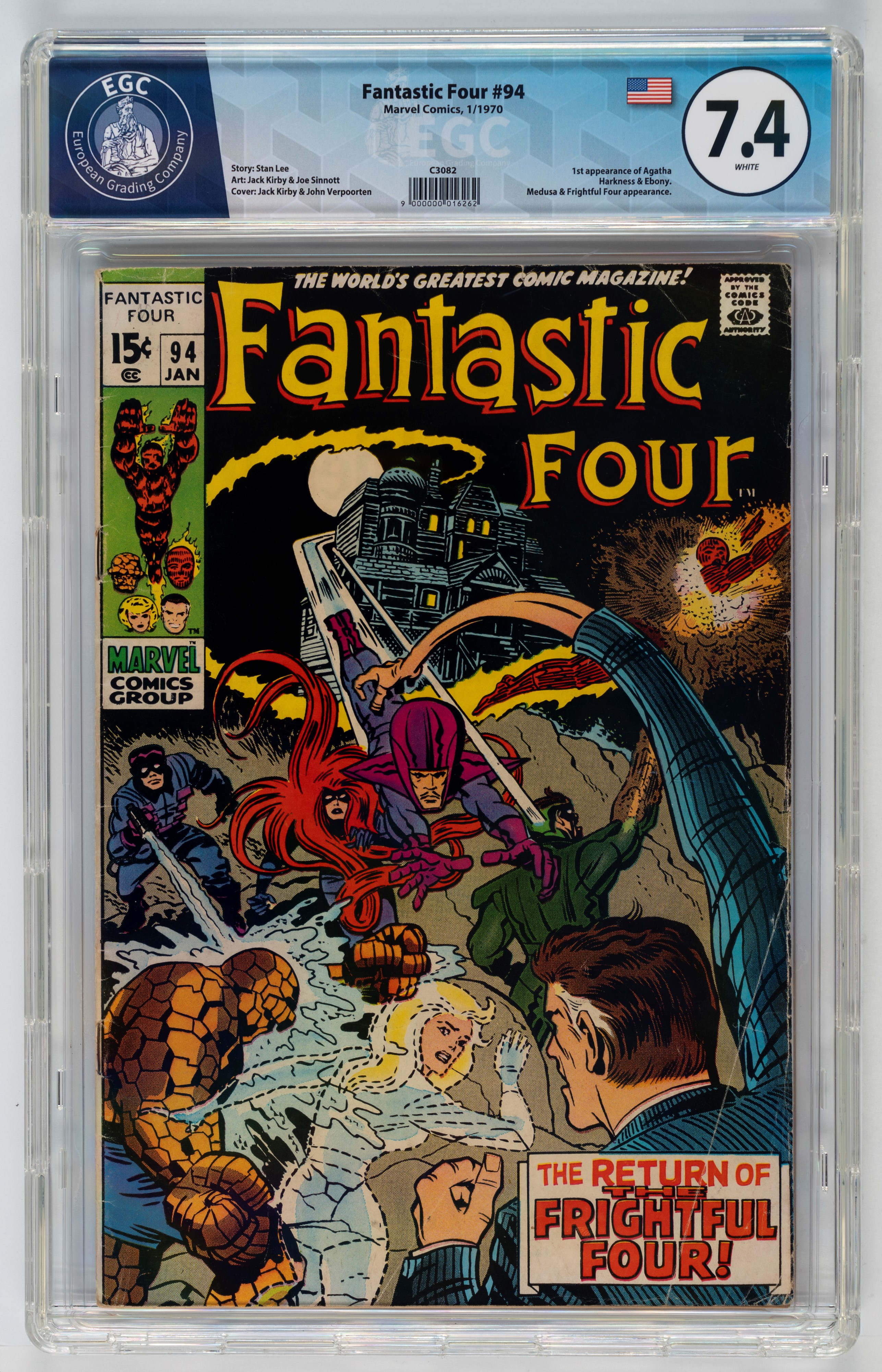 Fantastic Four #93 - 9.4 EGC / #94 - 7.4 EGC / #95 - 9.0 EGC