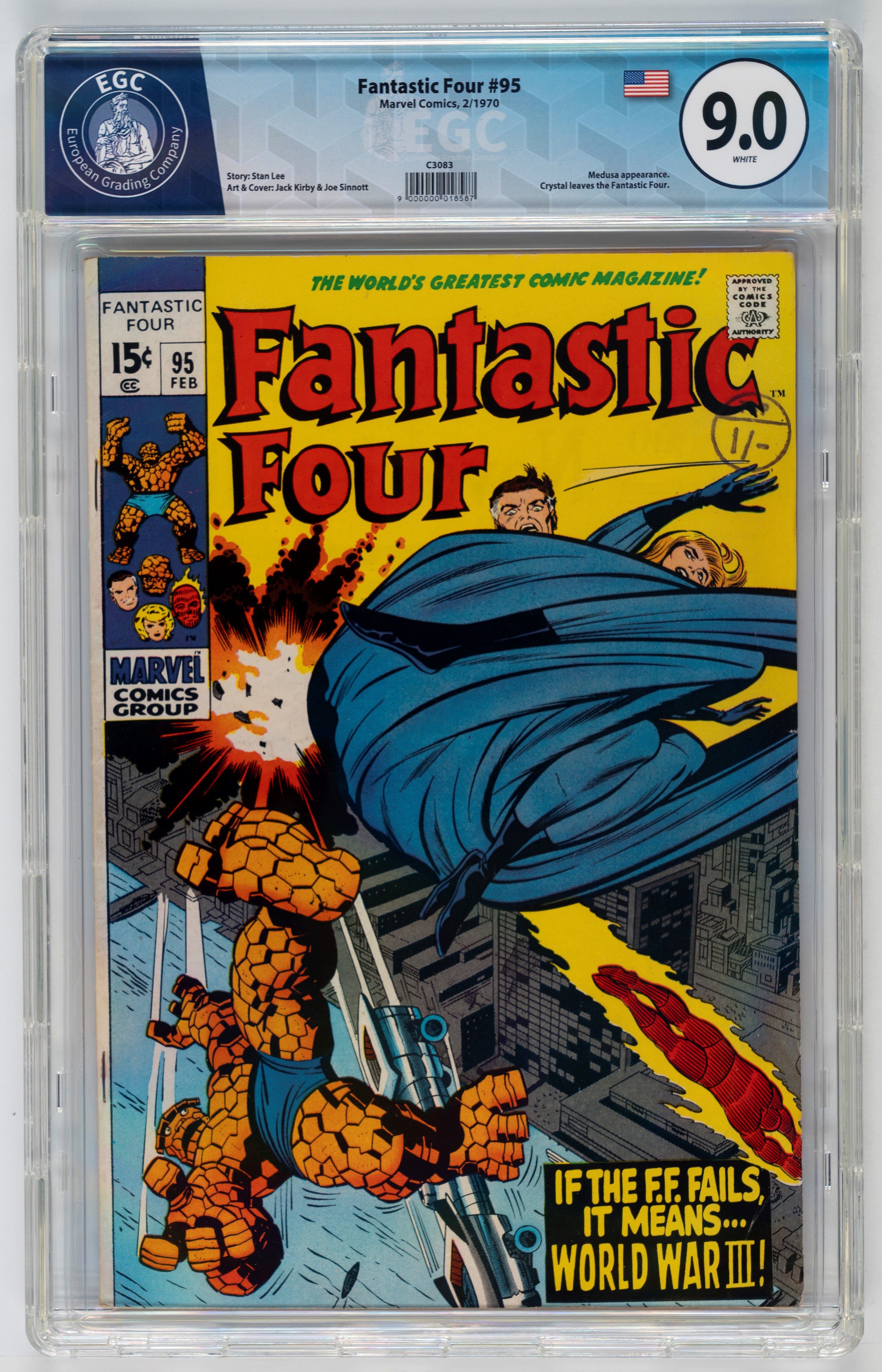 Fantastic Four #93 - 9.4 EGC / #94 - 7.4 EGC / #95 - 9.0 EGC