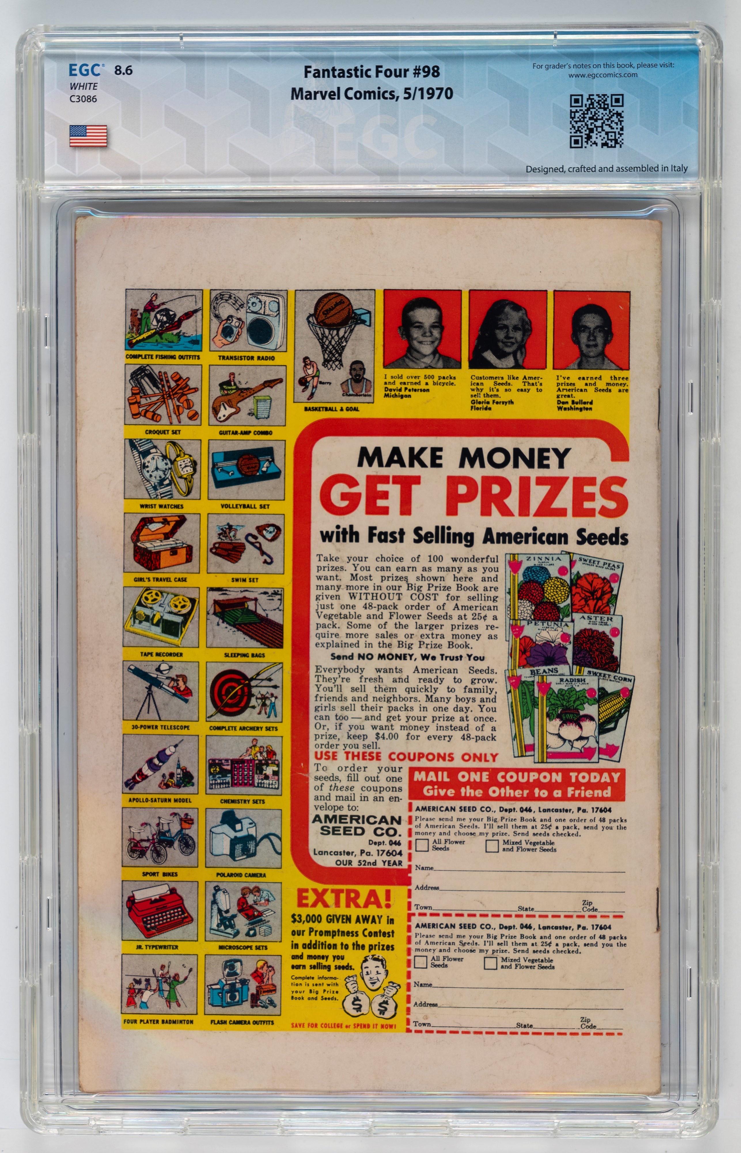 Fantastic Four #96 - 9.1 EGC (UK Price Variant) / #97 - 9.3 EGC / #98 - 8.6 EGC